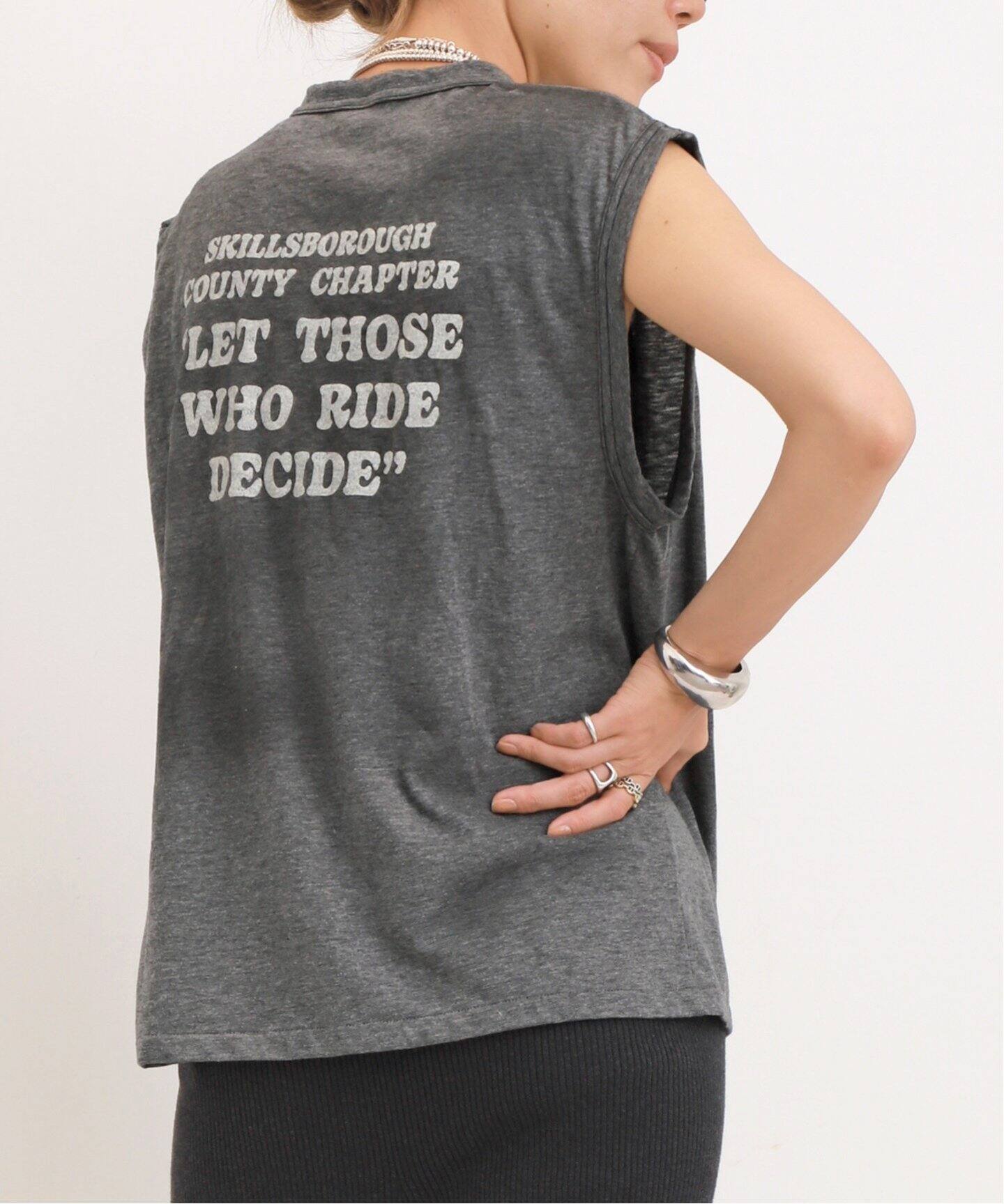 STAMMBAUM/シュタンバウム】 NO SLEEVE TOPS（Tシャツ／カットソー 