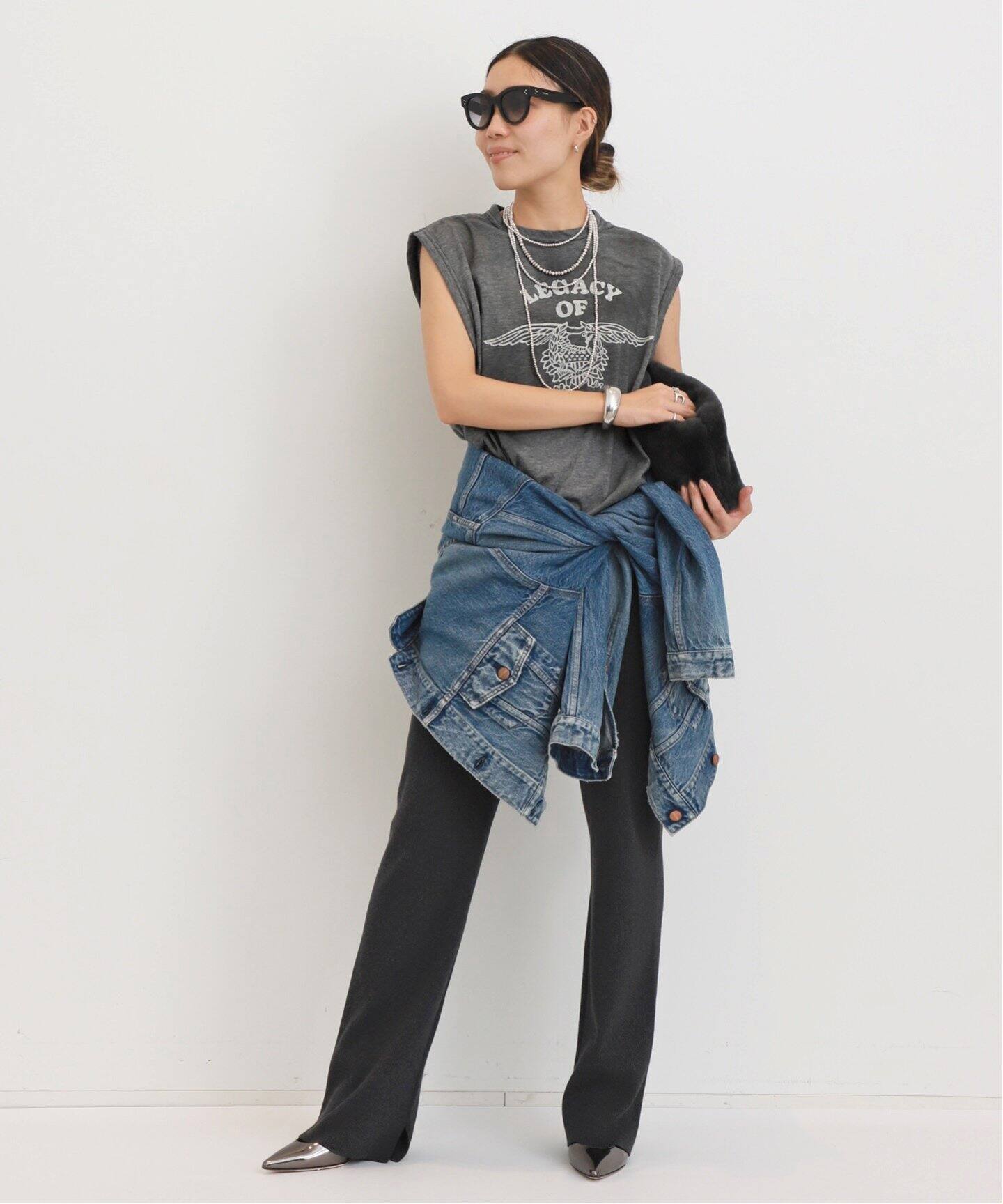 STAMMBAUM/シュタンバウム】 NO SLEEVE TOPS（Tシャツ／カットソー  