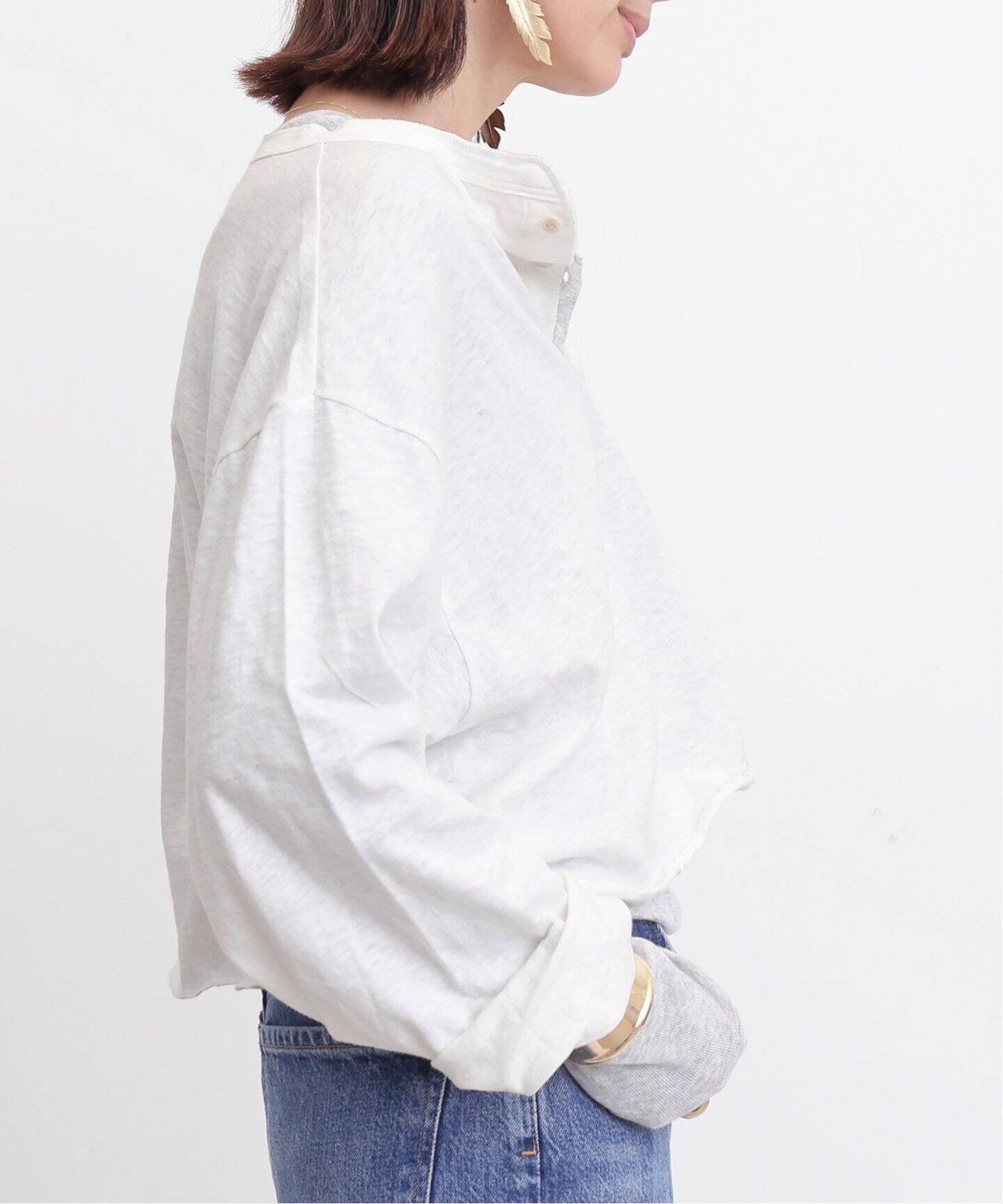 GOOD GRIEF!/グッド グリーフ】 HENLEY SHORT TOP（Tシャツ 