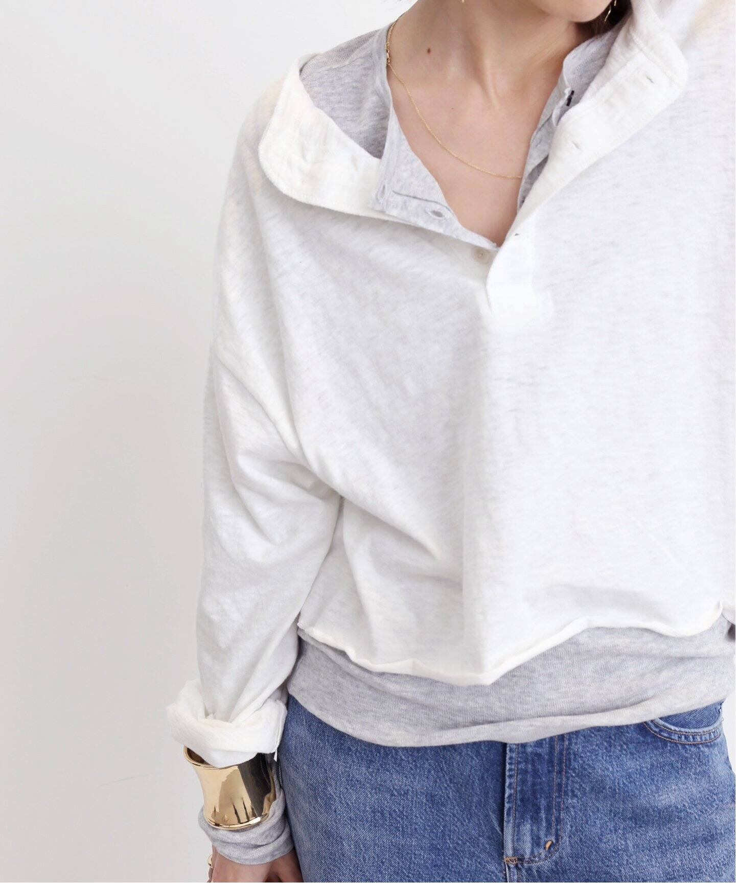 GOOD GRIEF!/グッド グリーフ】 HENLEY SHORT TOP（Tシャツ 