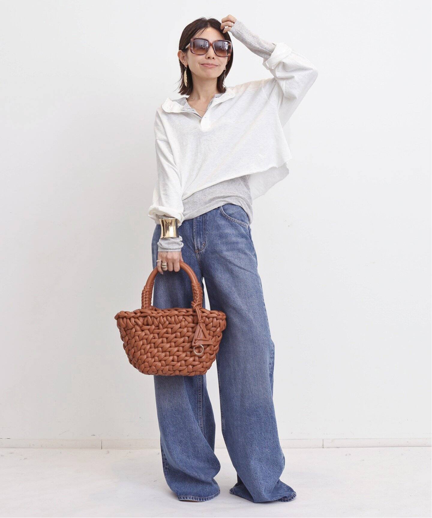 GOOD GRIEF!/グッド グリーフ】 HENLEY SHORT TOP（Tシャツ 