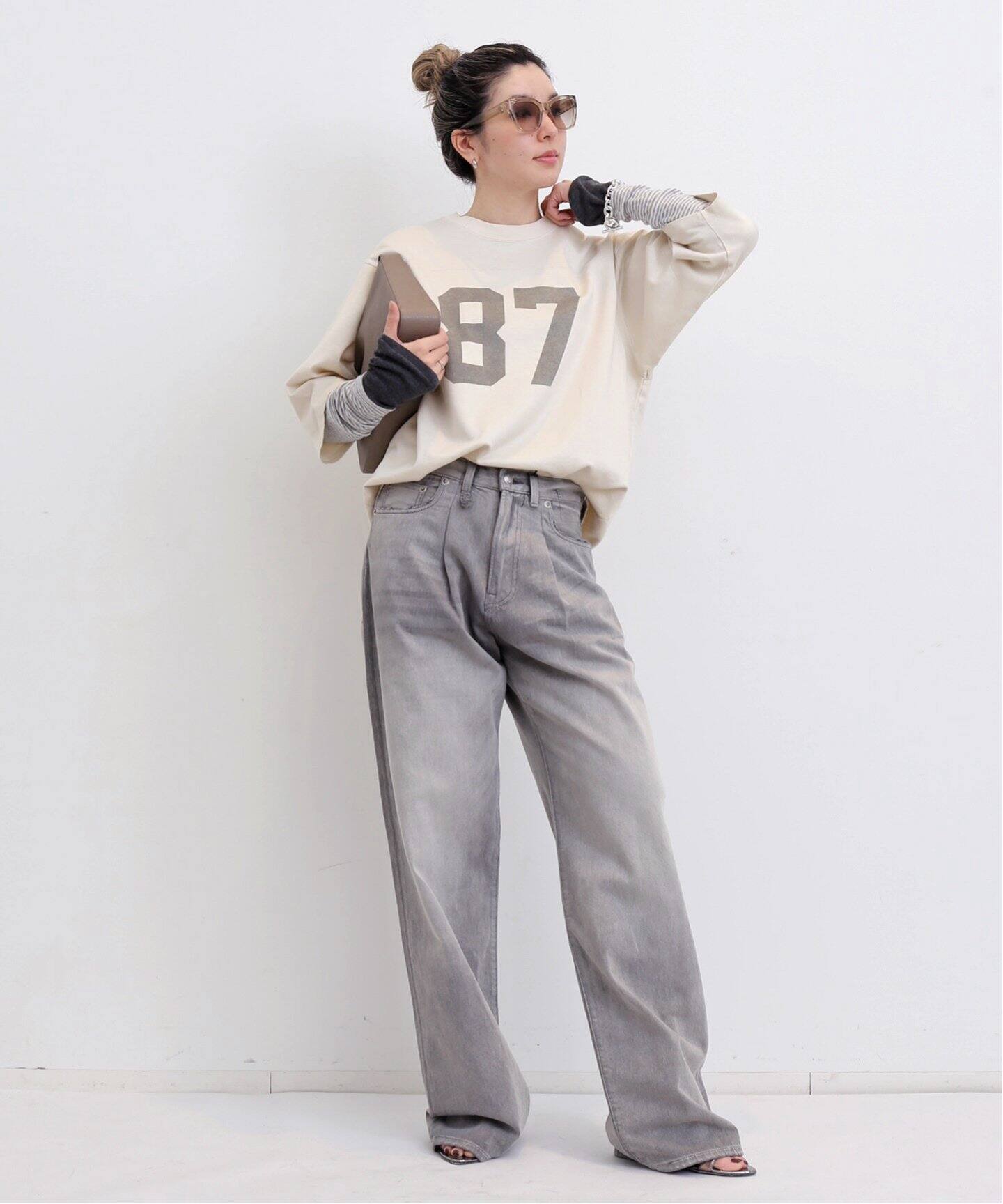 GOOD GRIEF!/グッドグリーフ】 FADED PRINT FOOTBALL TEE（Tシャツ  