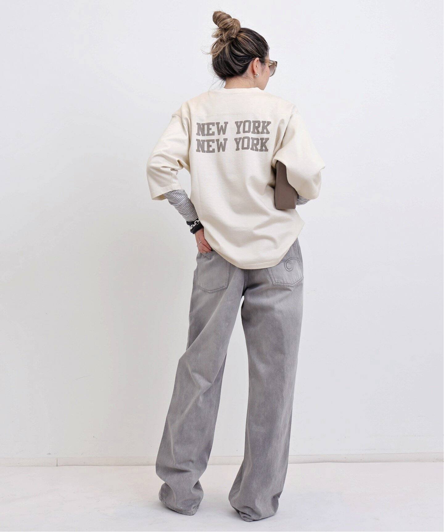 GOOD GRIEF!/グッドグリーフ】 FADED PRINT FOOTBALL TEE（Tシャツ  