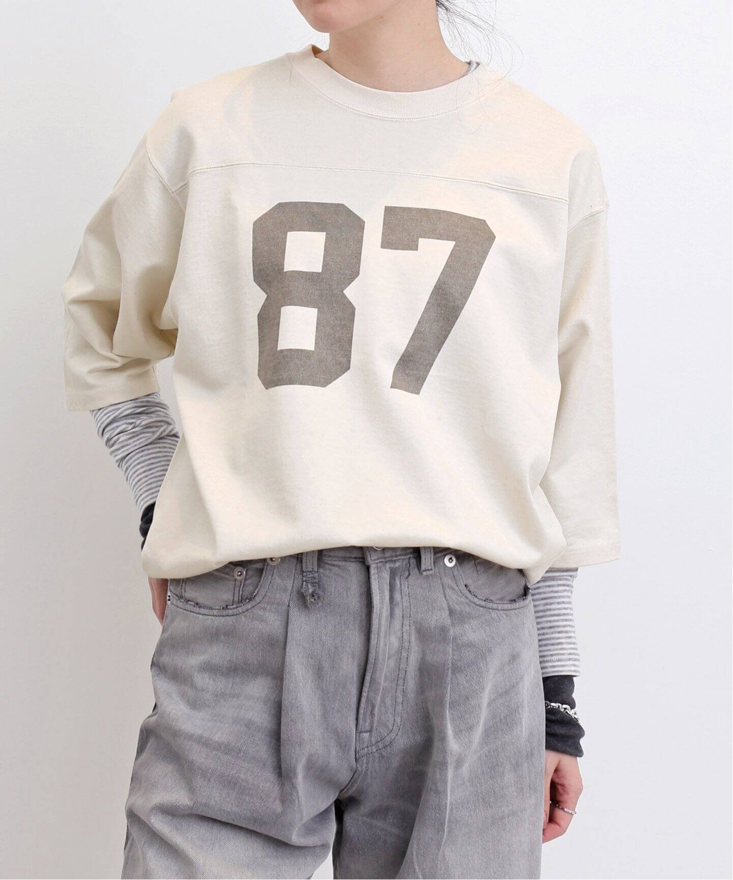 GOOD GRIEF!/グッドグリーフ】 FADED PRINT FOOTBALL TEE（Tシャツ  