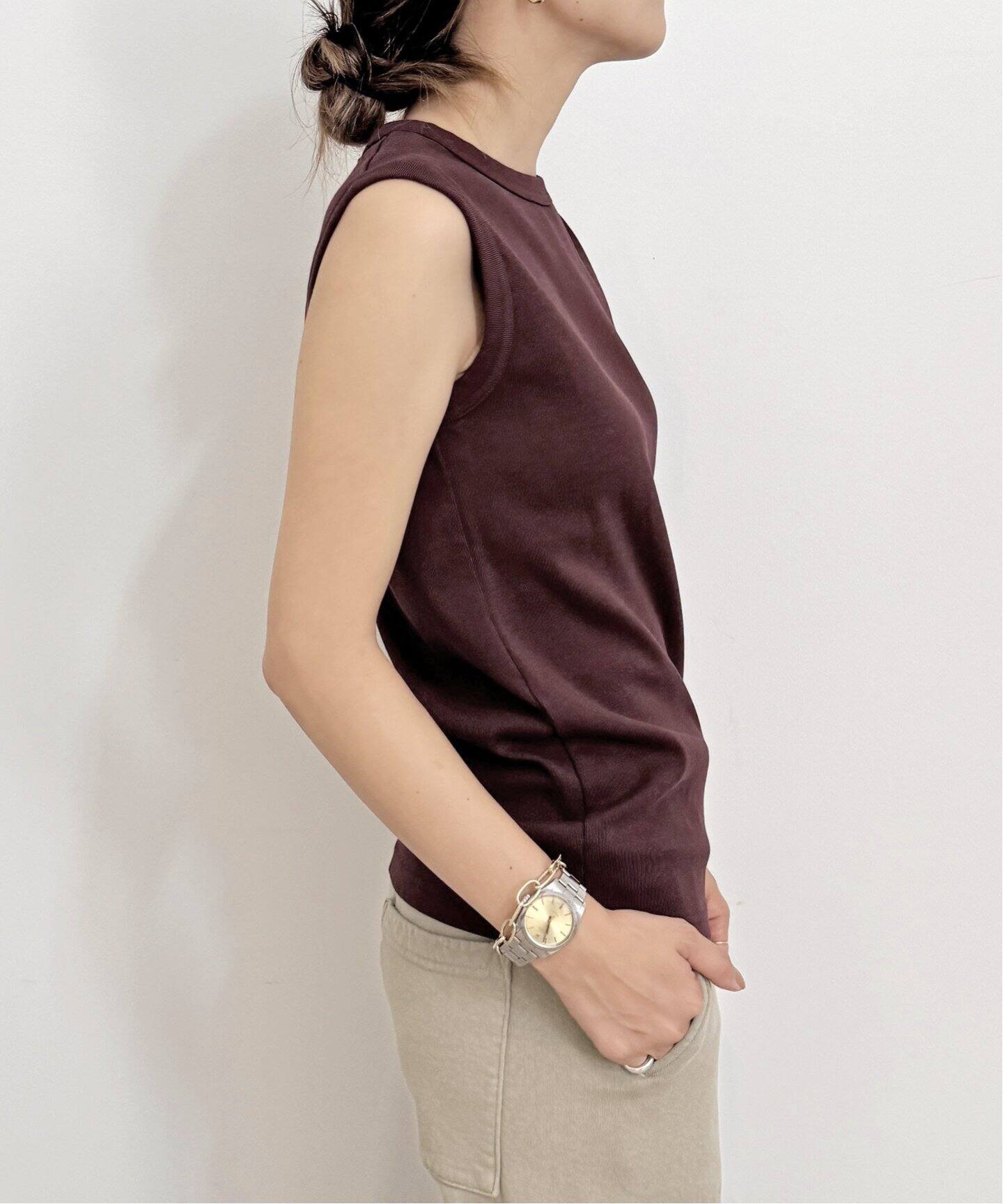 GOOD GRIEF!/グッド グリーフ】 CREW NECK NO SLEEVE TOP（Tシャツ  