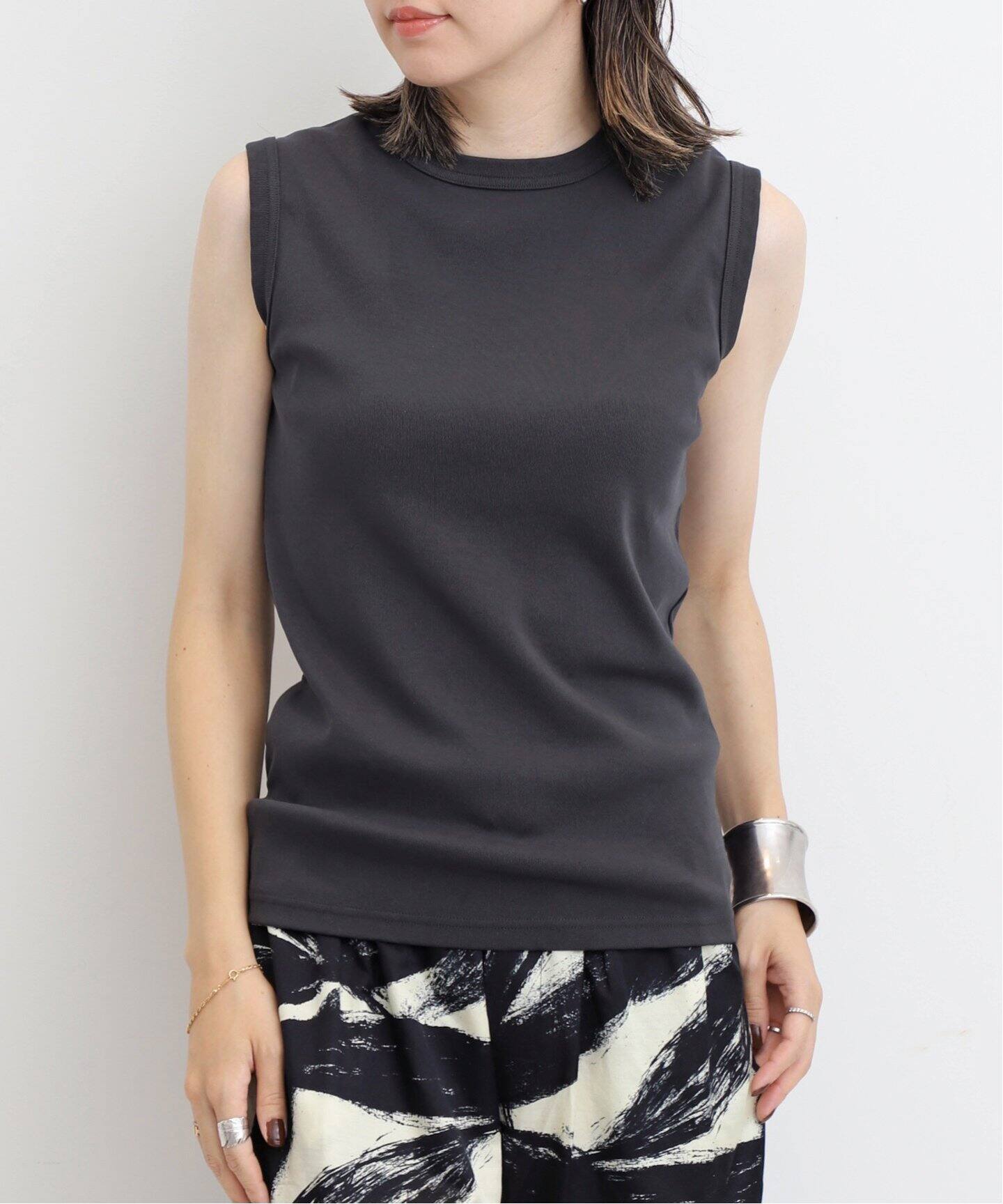 GOOD GRIEF!/グッド グリーフ】 CREW NECK NO SLEEVE TOP（Tシャツ  