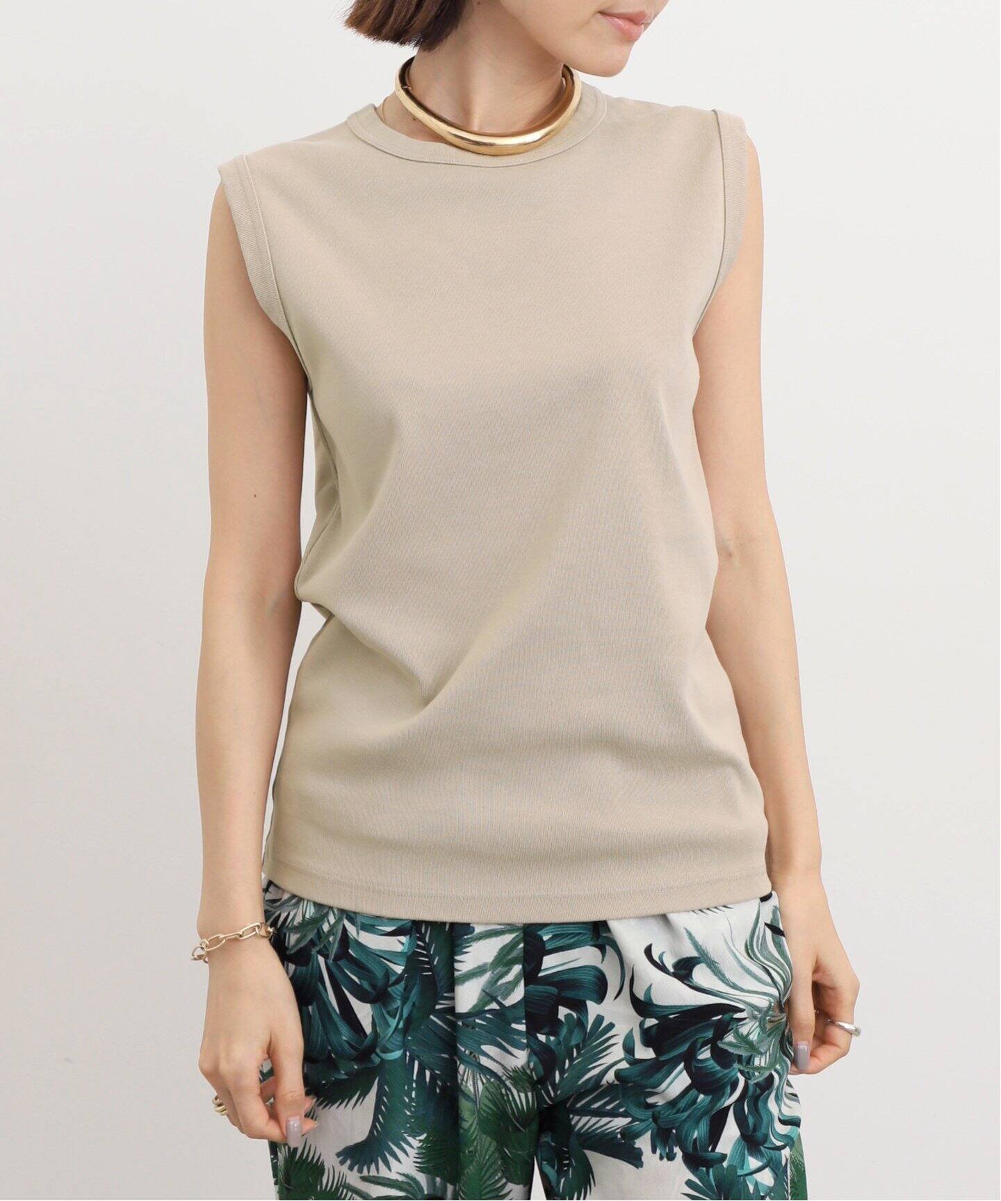 GOOD GRIEF!/グッド グリーフ】 CREW NECK NO SLEEVE TOP（Tシャツ  