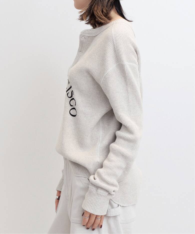GOOD GRIEF!/グッドグリーフ】 SFSC PRINTED HENLEY NECK TOP（Tシャツ 