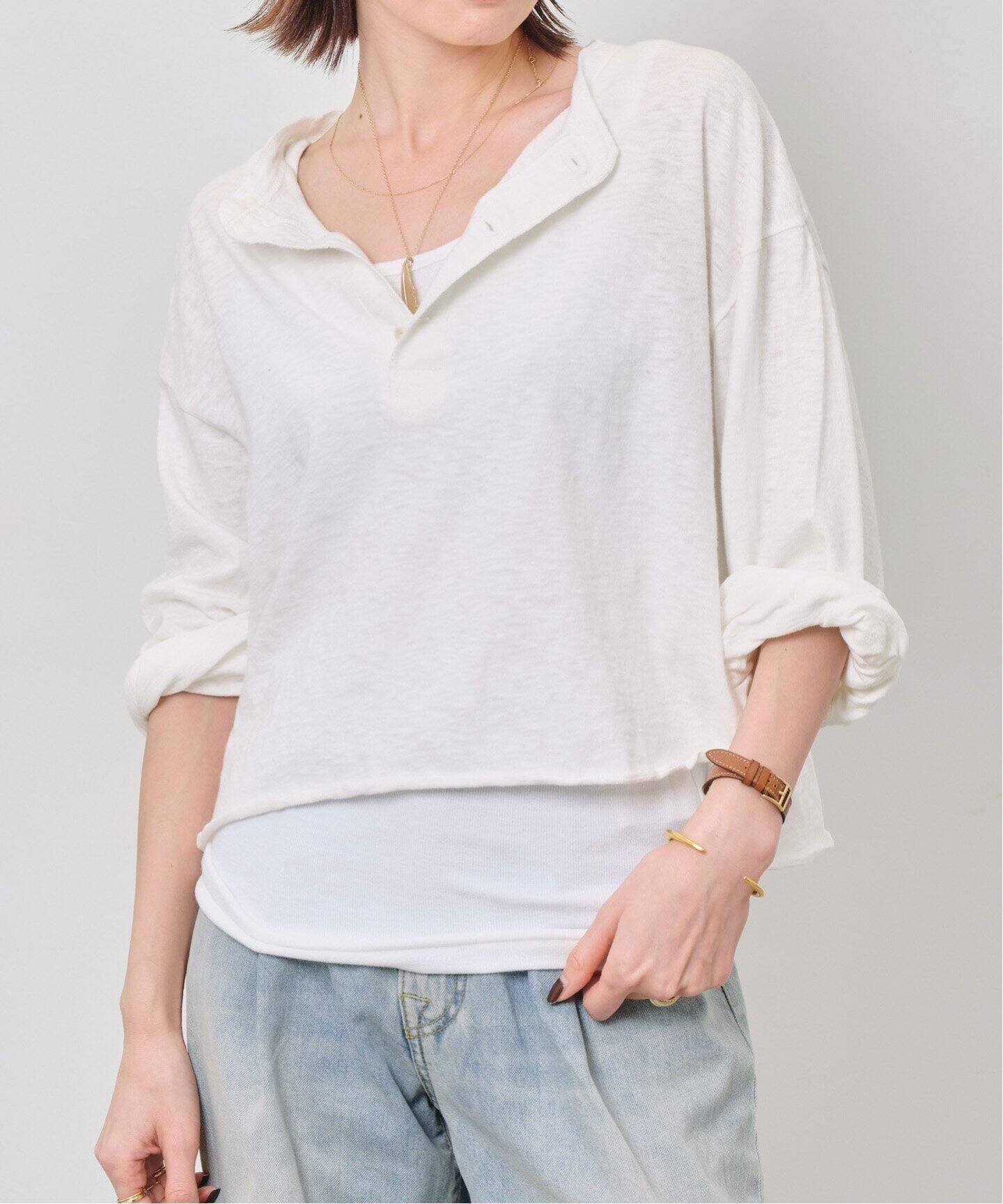 GOOD GRIEF!/グッド グリーフ】 HENLEY SHORT TOP（Tシャツ 
