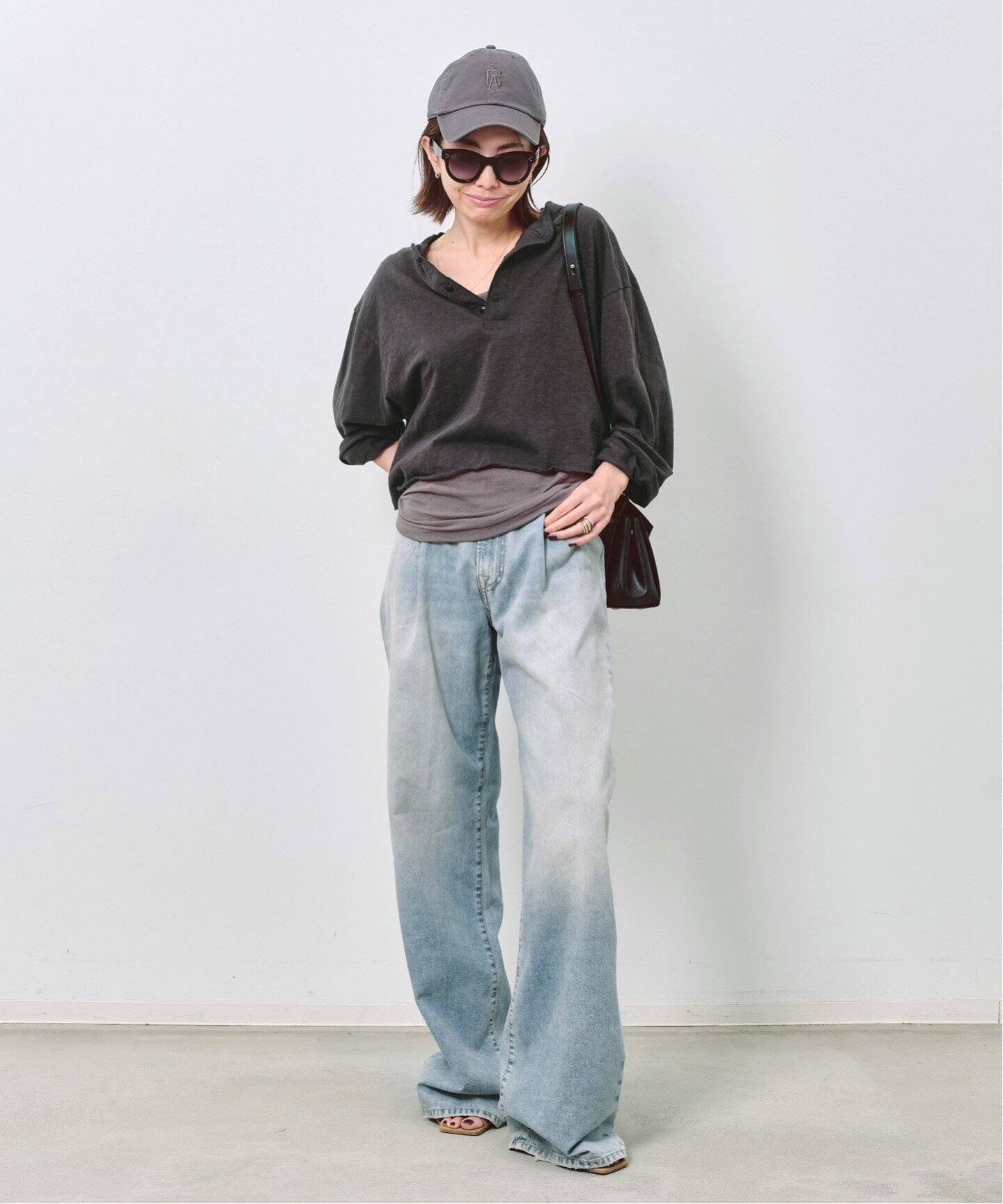 GOOD GRIEF!/グッド グリーフ】 HENLEY SHORT TOP（Tシャツ 