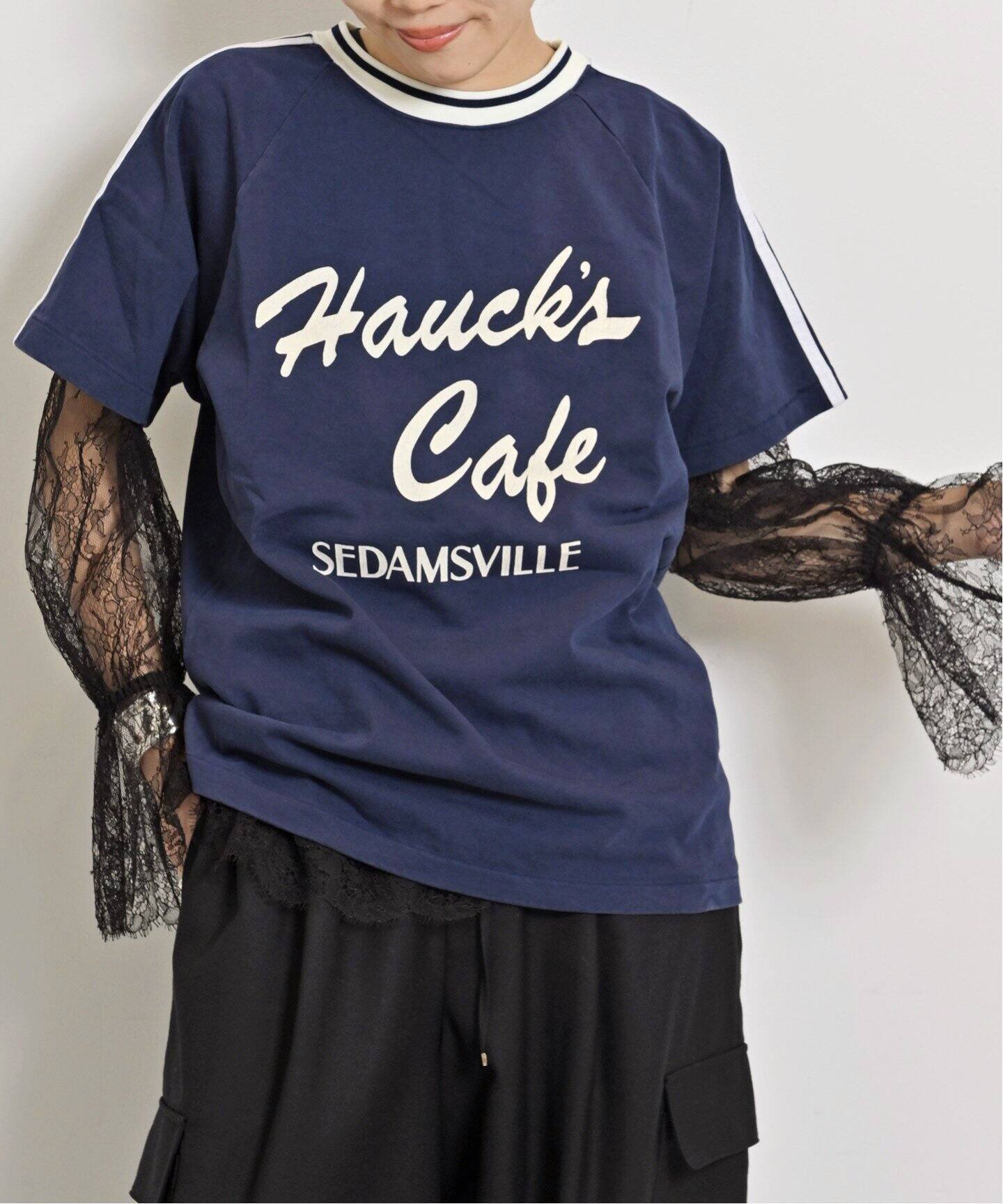 STAMMBAUM/シュタンバウム】 LINE TEE（Tシャツ／カットソー）｜L  