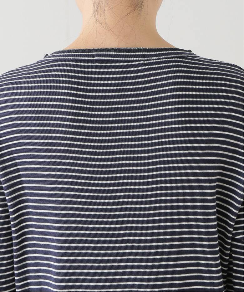 BORDER RIB LONGSLEEVE T-SHIRT（Tシャツ／カットソー）｜L  