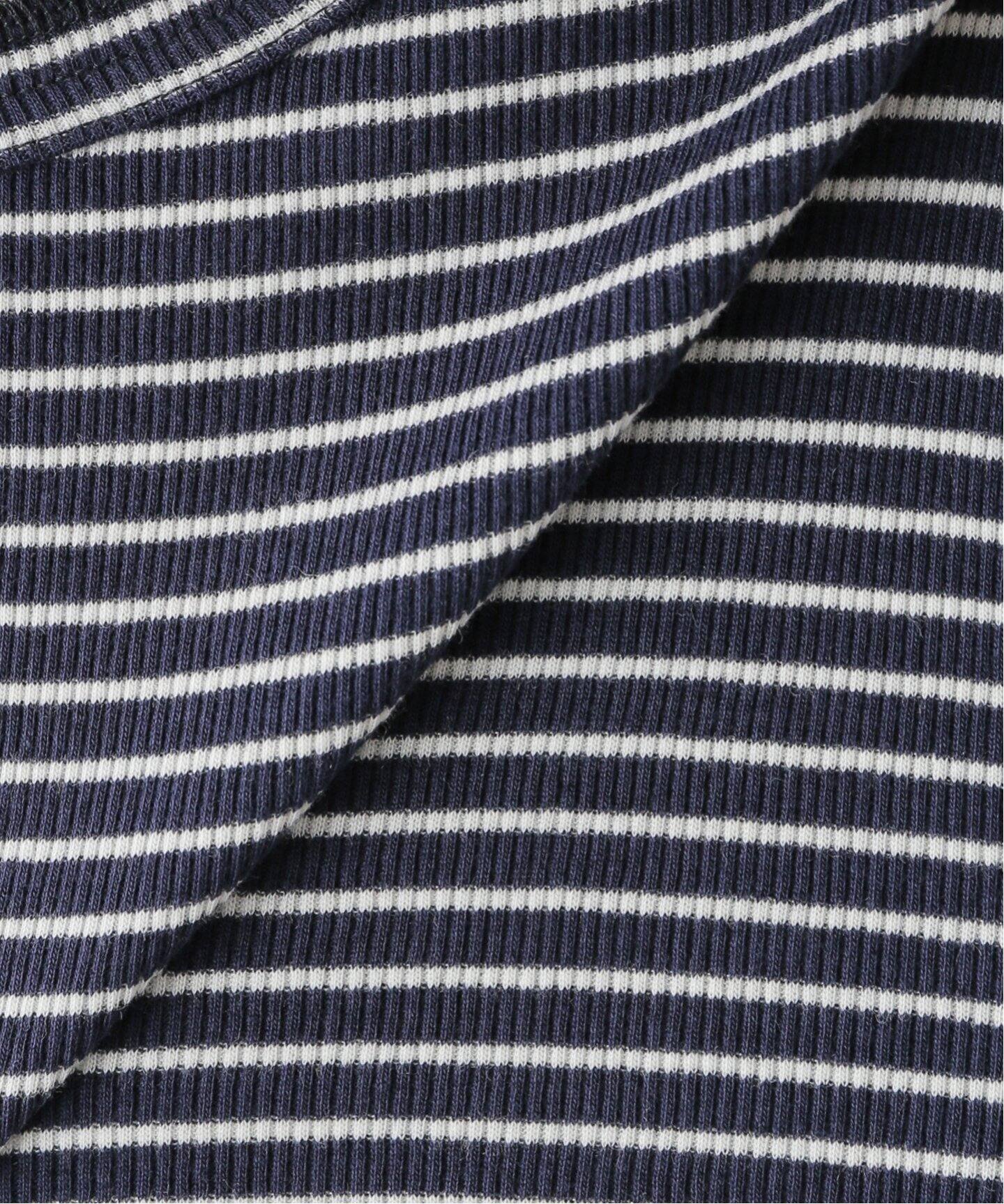 人気♡L'Appartement Border Rib Longsleeve T BORDER RIB LONGSLEEVE T-SHIRT（Tシャツ／カットソー）｜L