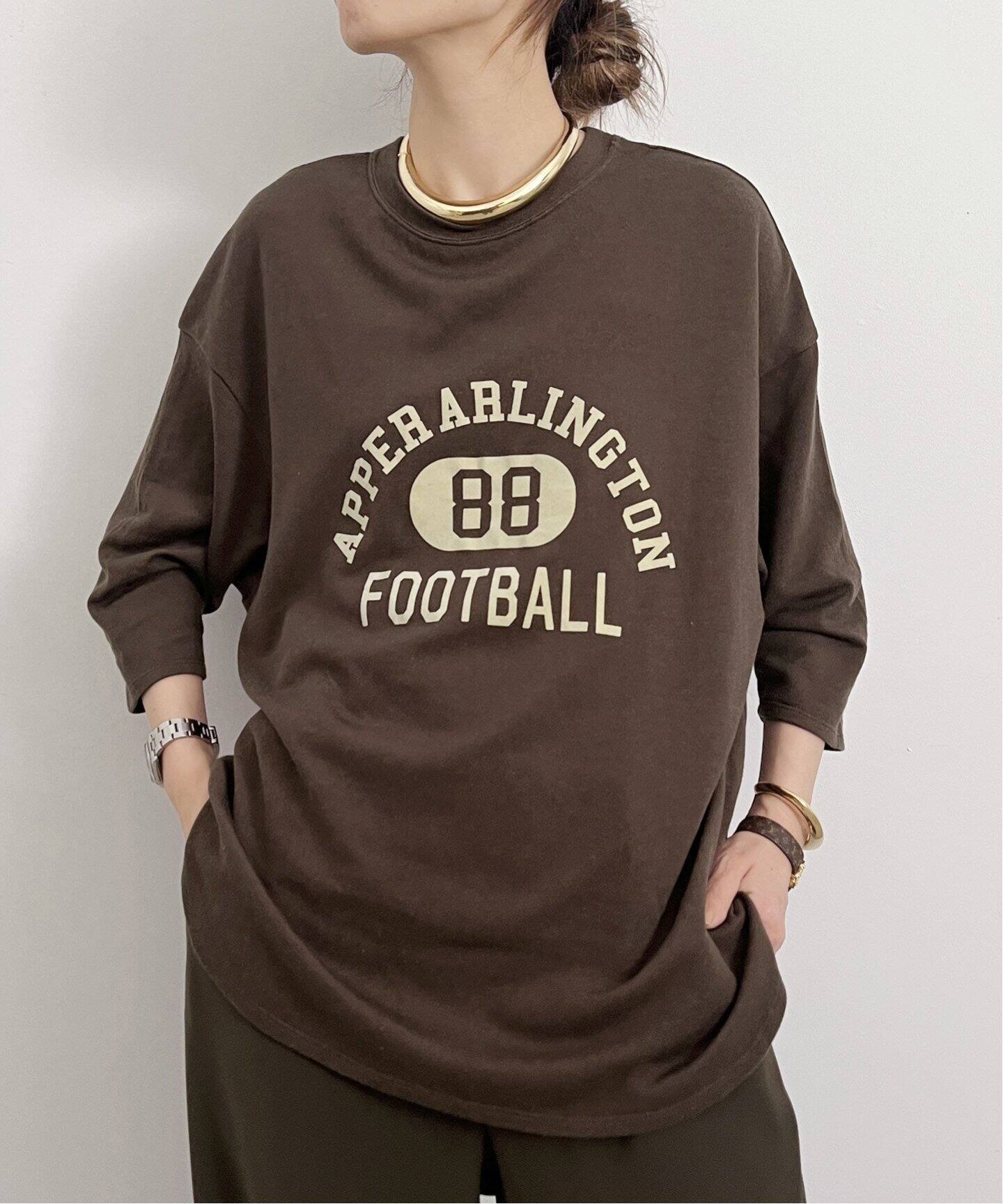 AMERICANA/アメリカーナ】 Football T-Shirt（Tシャツ／カットソー  