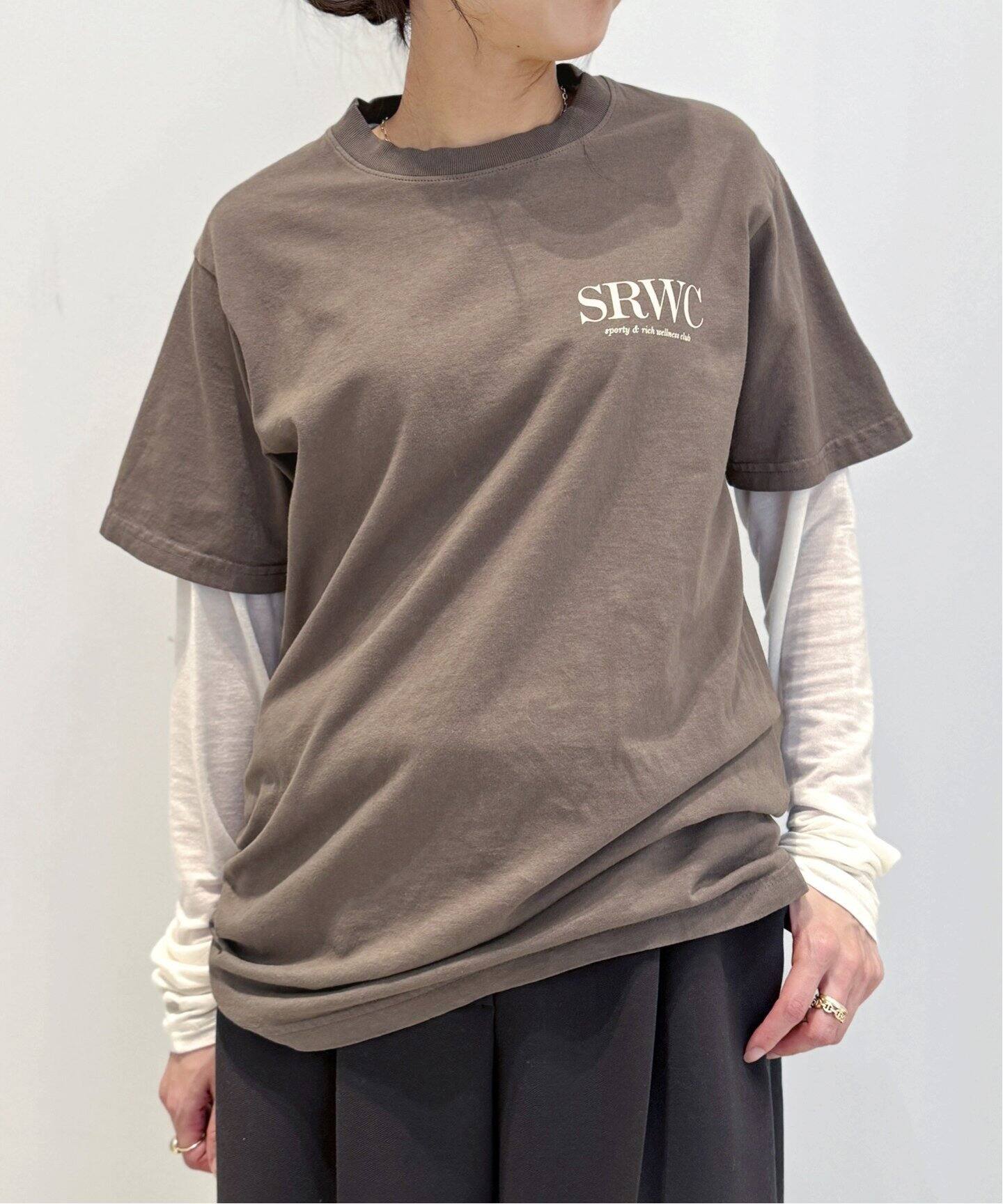 SPORTY＆RICH/スポーティアンドリッチ】 SRWC T SHIRT（Tシャツ  