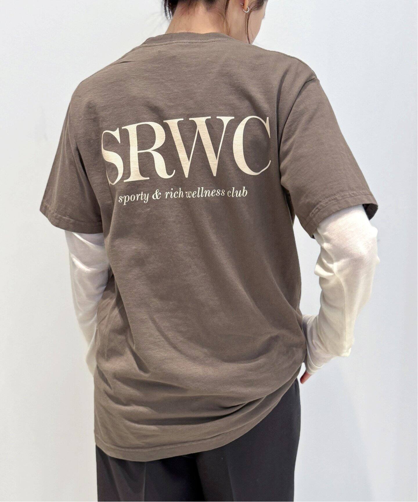 SPORTY＆RICH/スポーティアンドリッチ】 SRWC T SHIRT（Tシャツ  