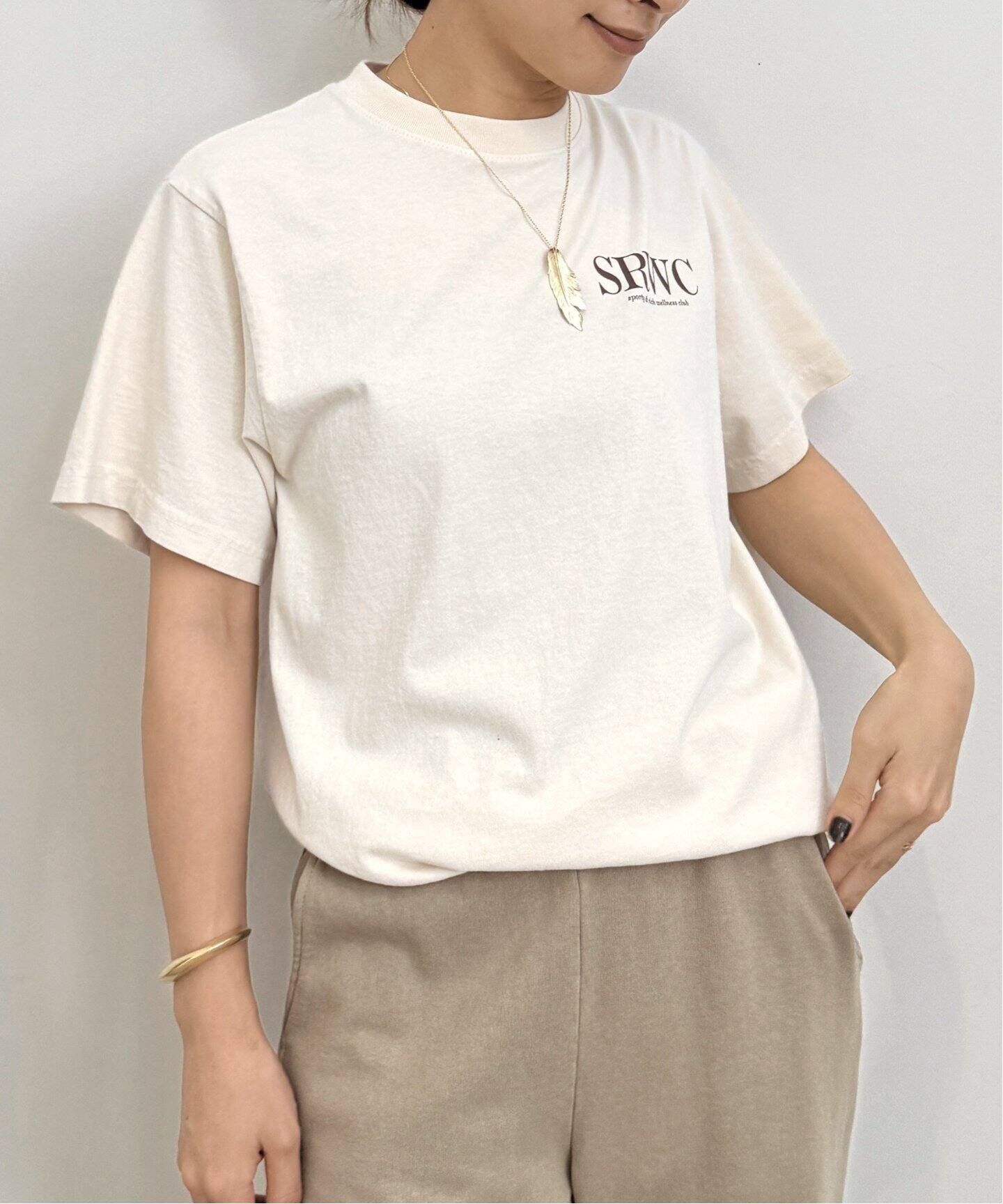 SPORTY&RICH/スポーティアンドリッチ】 SRWC T-SHIRT（Tシャツ  