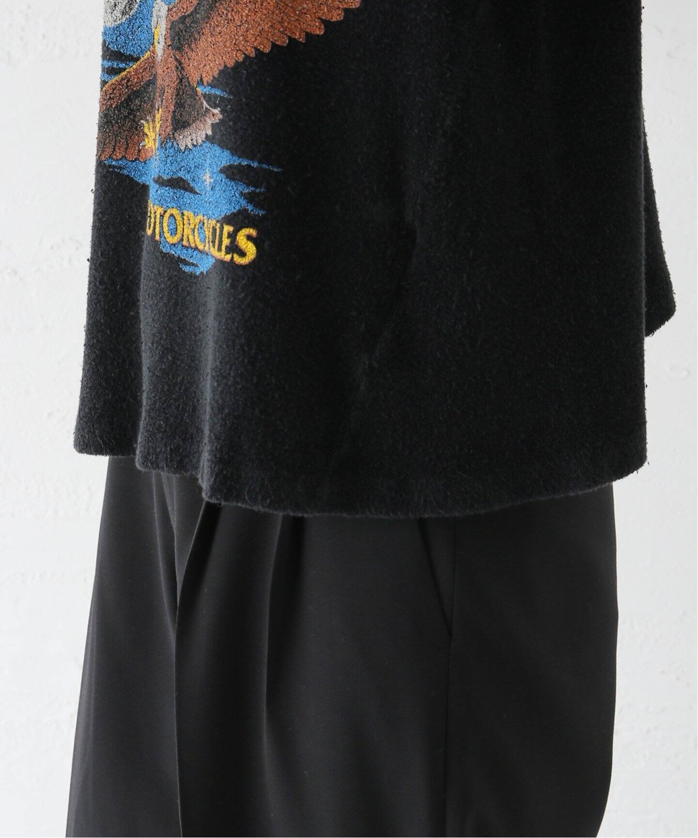MADE WORN/メイド ウォン】 Harley moon Terrycloth Tee（Tシャツ 