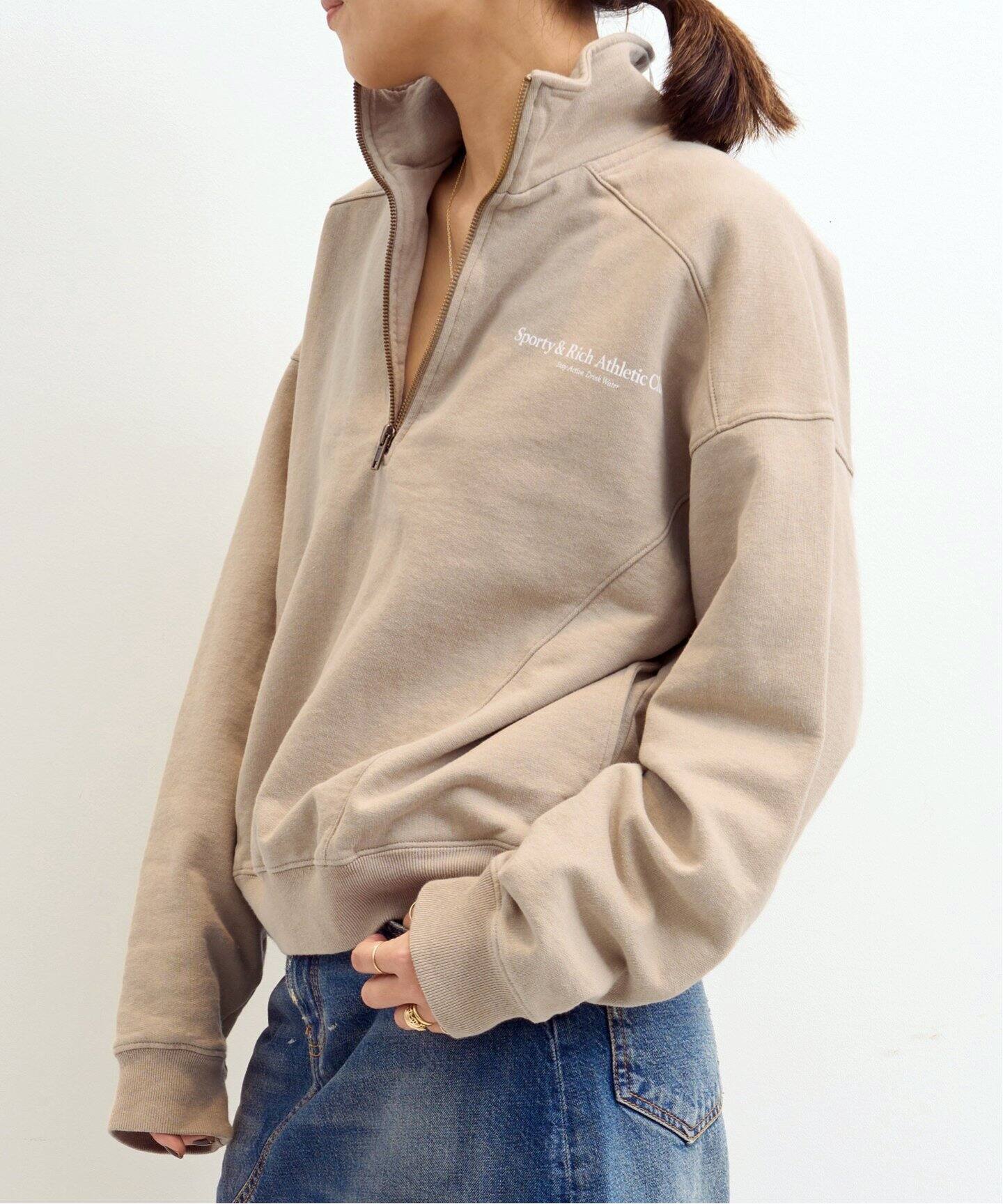 SPORTY&RICH/スポーティアンドリッチ】 Athletic Club Zip Sweat 