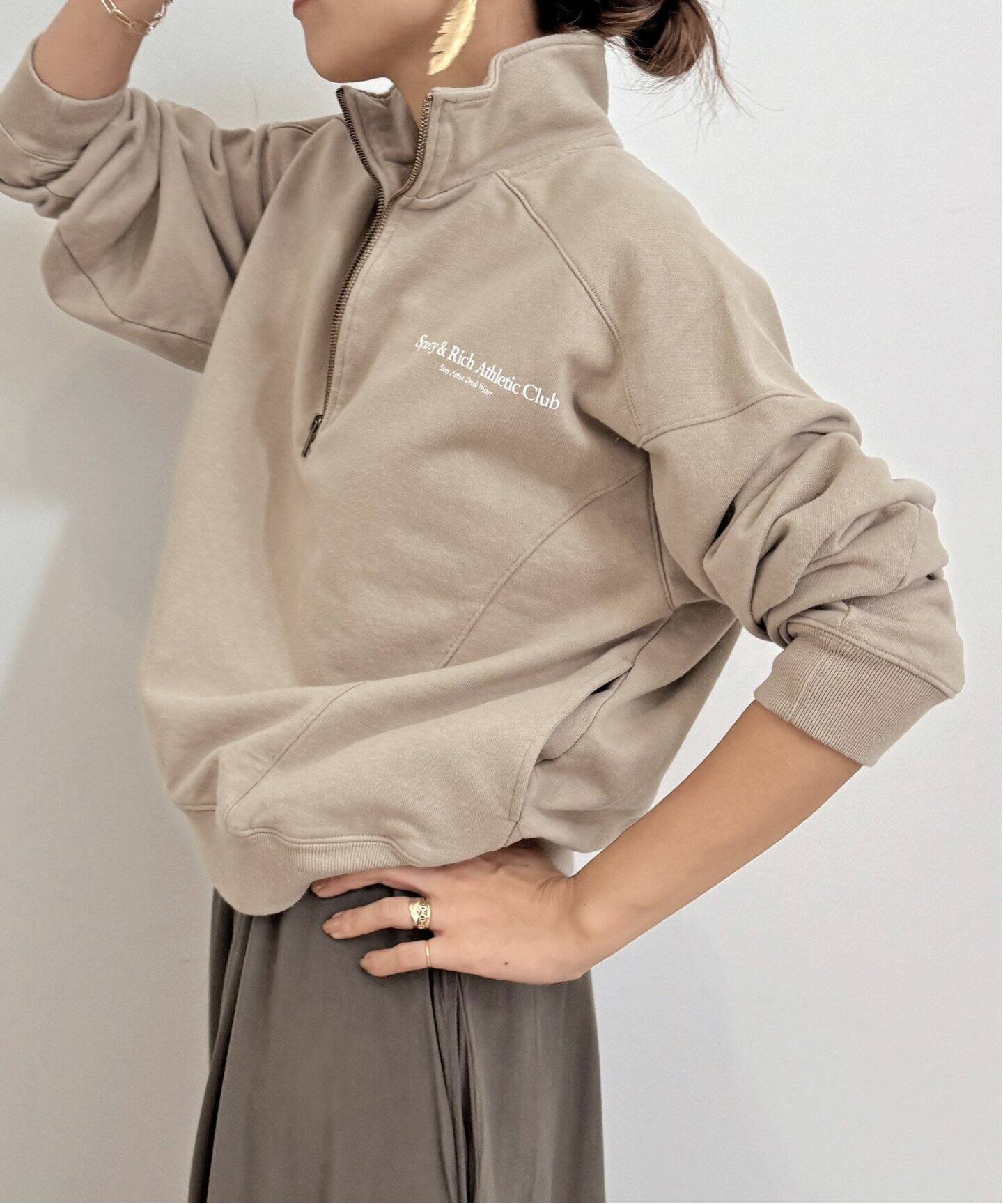 SPORTY&RICH/スポーティアンドリッチ】 Athletic Club Zip Sweat 