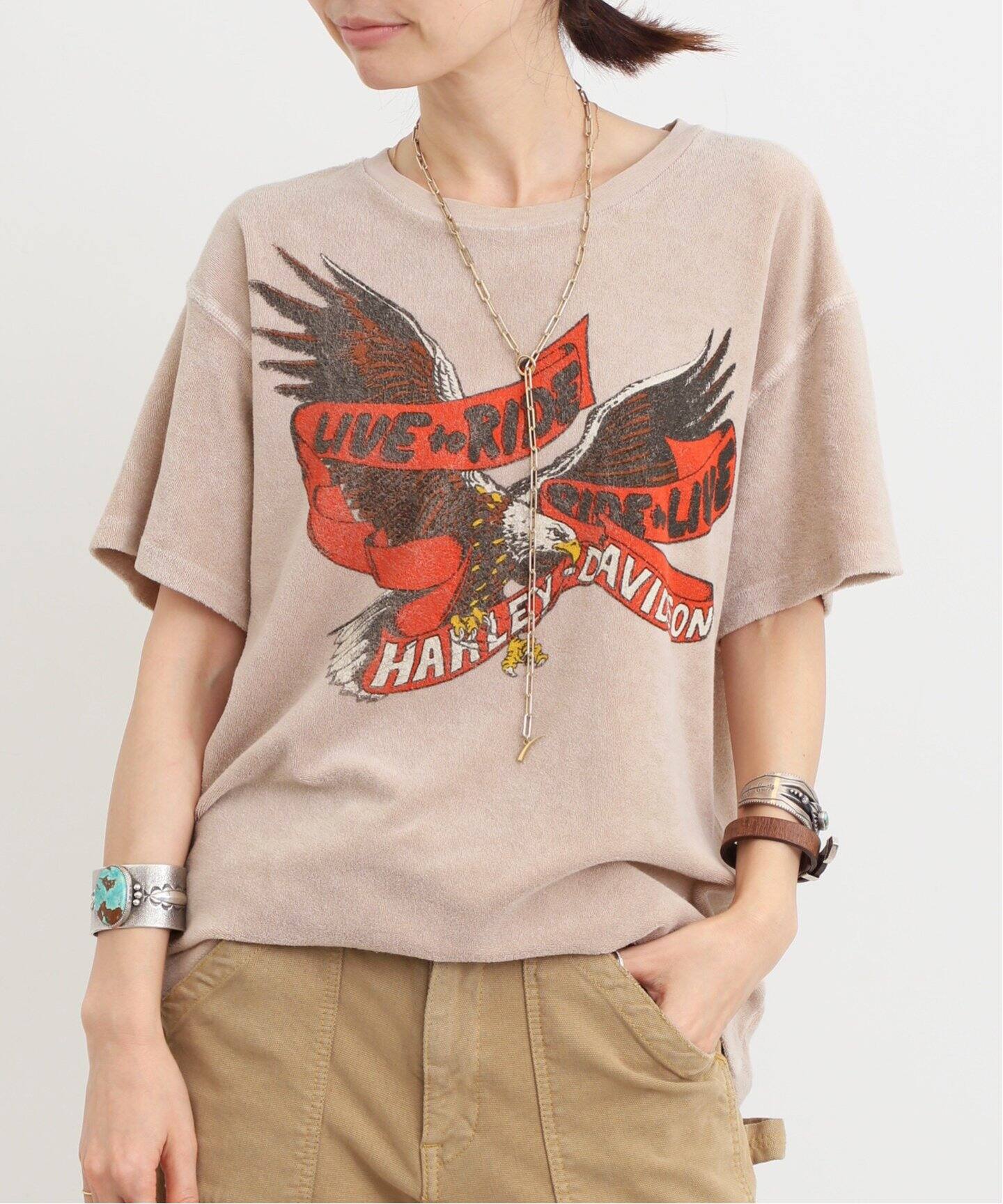 MADE WORN/メイド ウォン】 Live to Ride Terrycloth 90s Fit（Tシャツ  