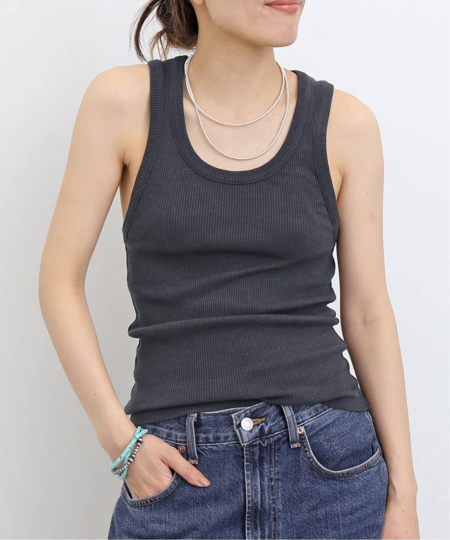 Poppy Tank in Black – AGOLDE
