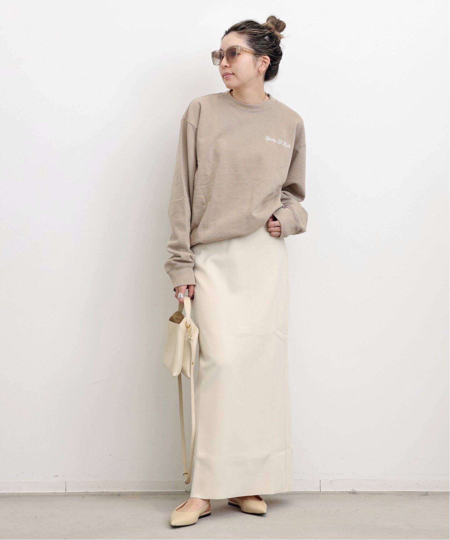 SPORTY＆RICH/スポーティアンドリッチ】 HWCNY CREW NECK SWEAT 