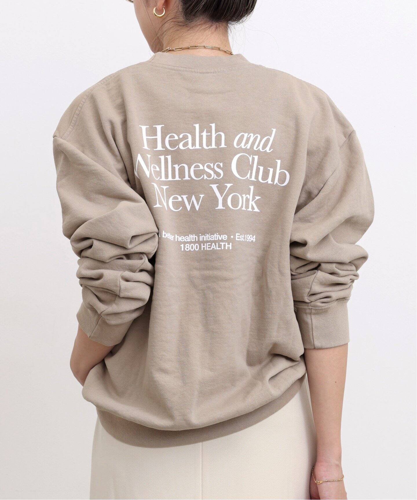 SPORTY＆RICH/スポーティアンドリッチ】 HWCNY CREW NECK SWEAT  
