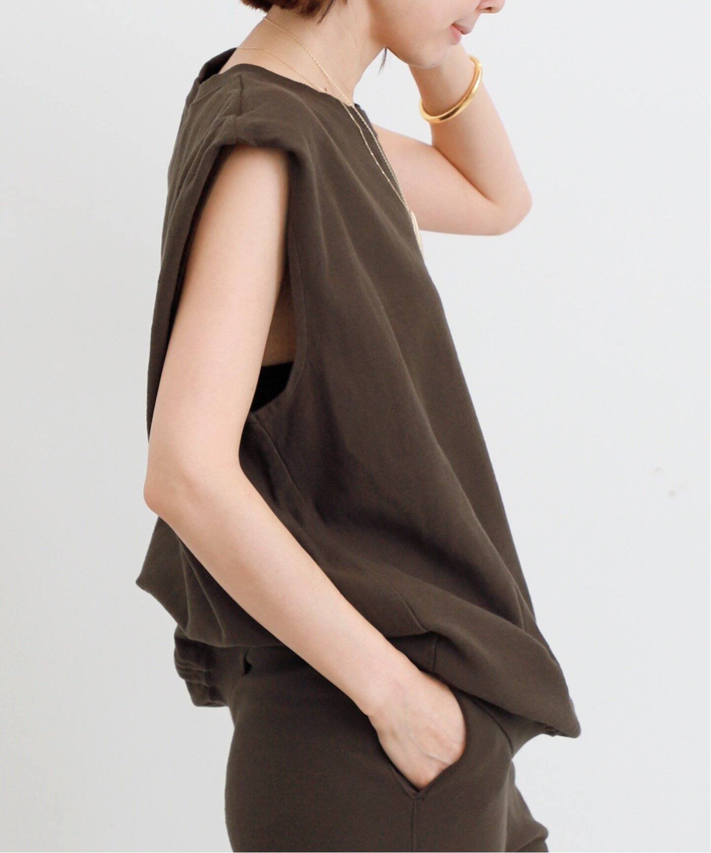 GREYCHORD/グレーコード】 NO SLEEVE SWEAT（スウェット）｜L  