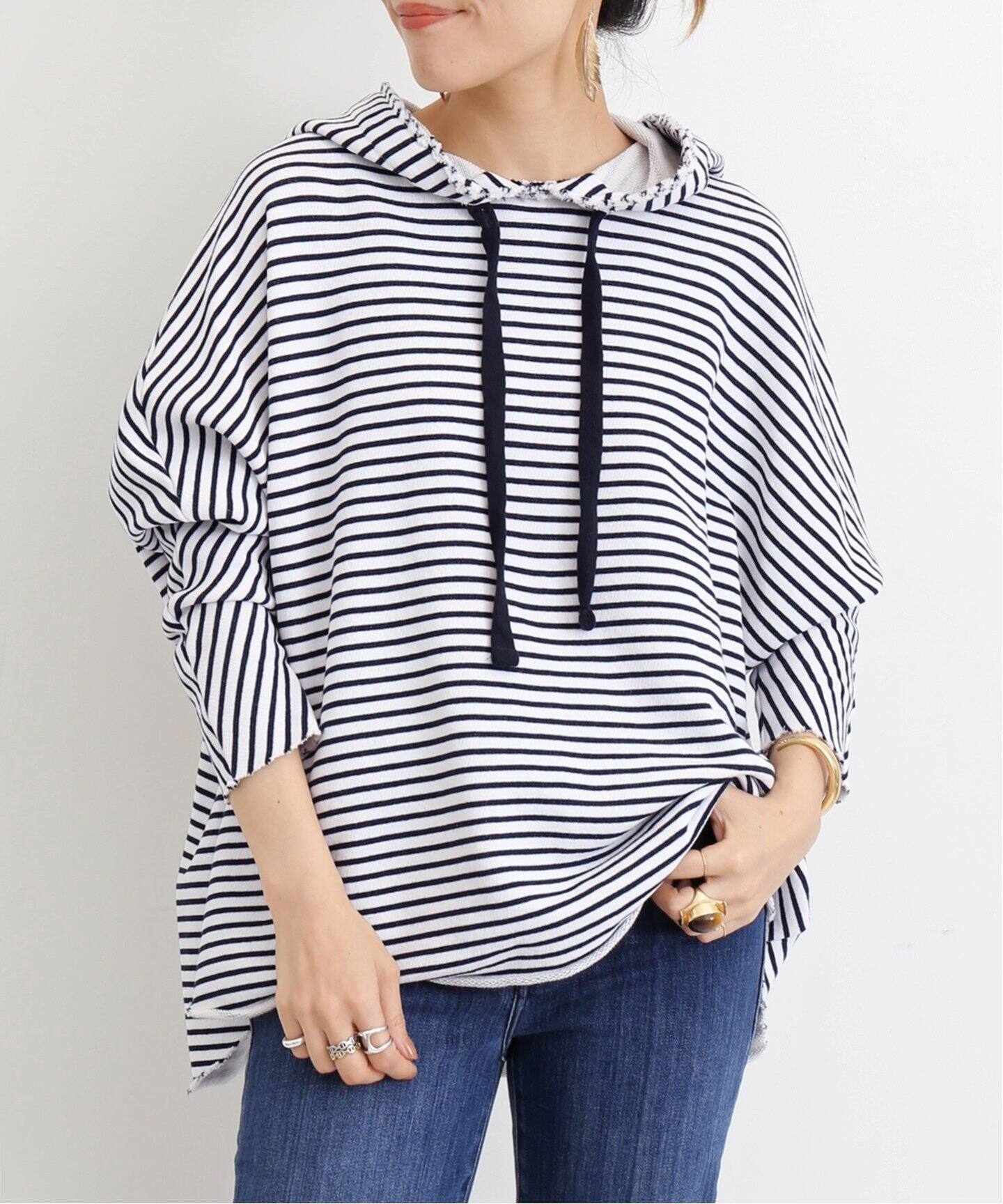 FRANK&EILEEN/フランクアンドアイリーン】 BORDER HOODIE SWEAT  