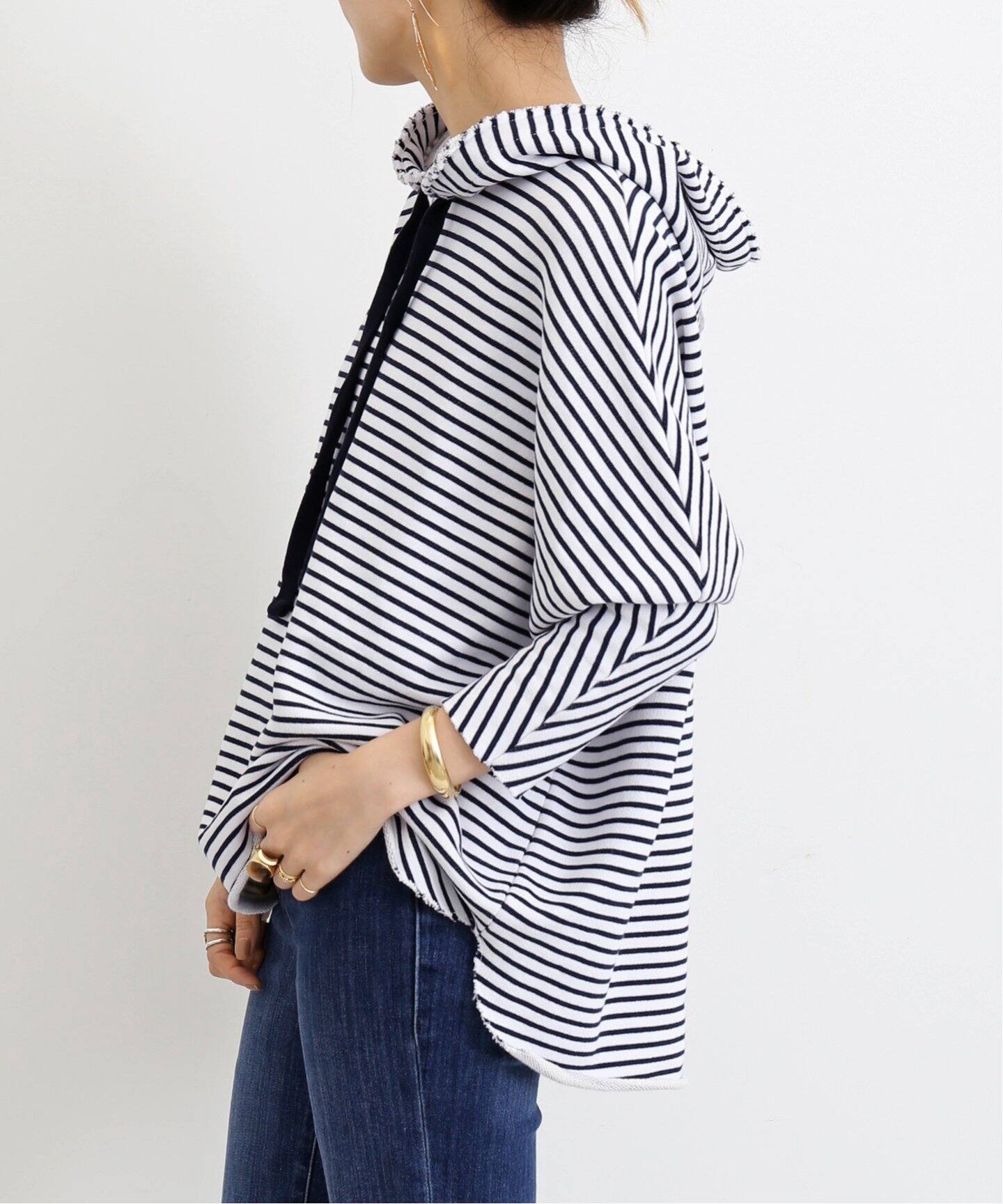 FRANK&EILEEN/フランクアンドアイリーン】 BORDER HOODIE SWEAT  