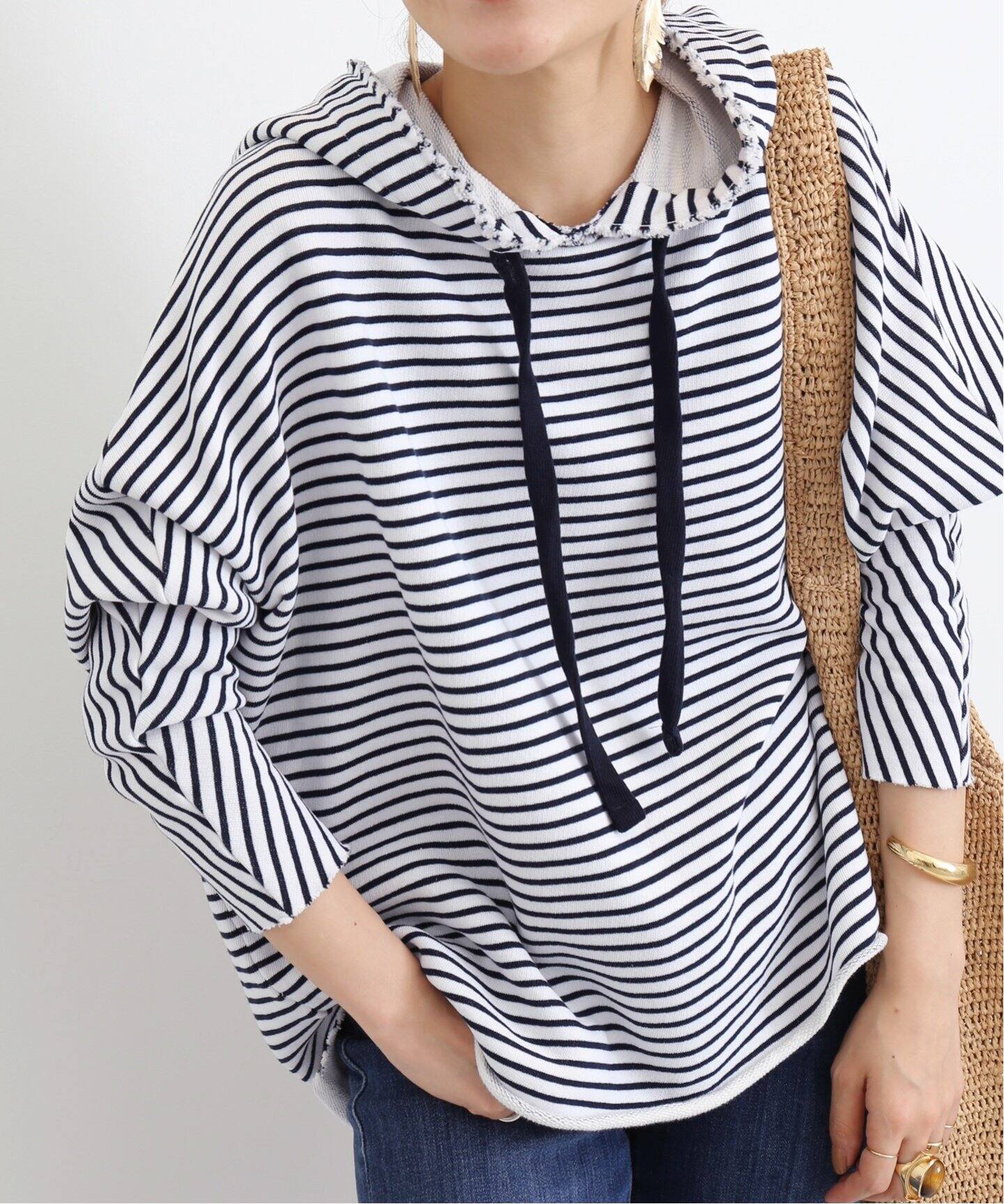 FRANK&EILEEN/フランクアンドアイリーン】 BORDER HOODIE SWEAT  