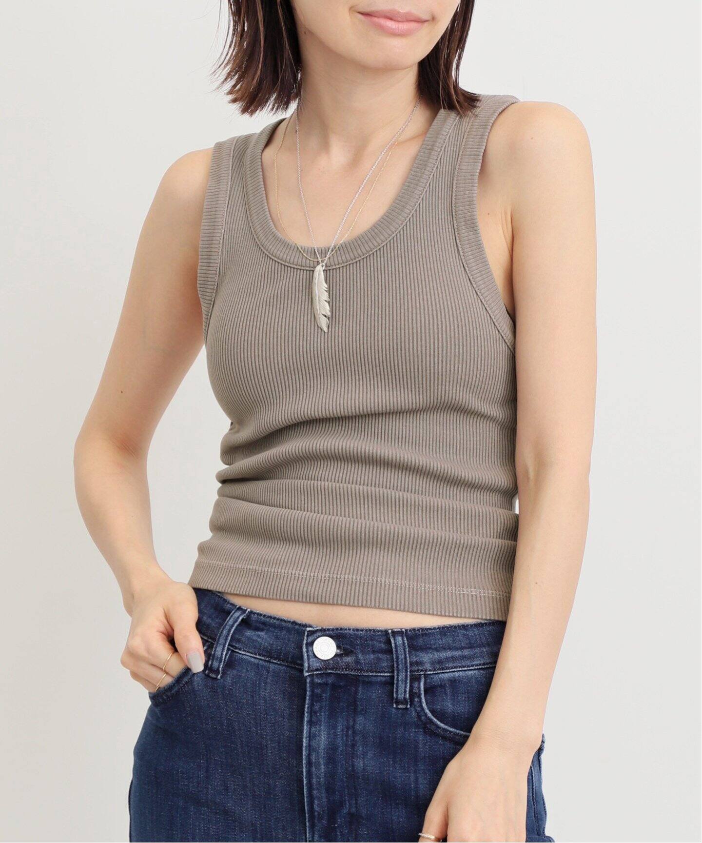 AGOLDE/エーゴールドイー】 POPPY TANK（タンクトップ）｜L  