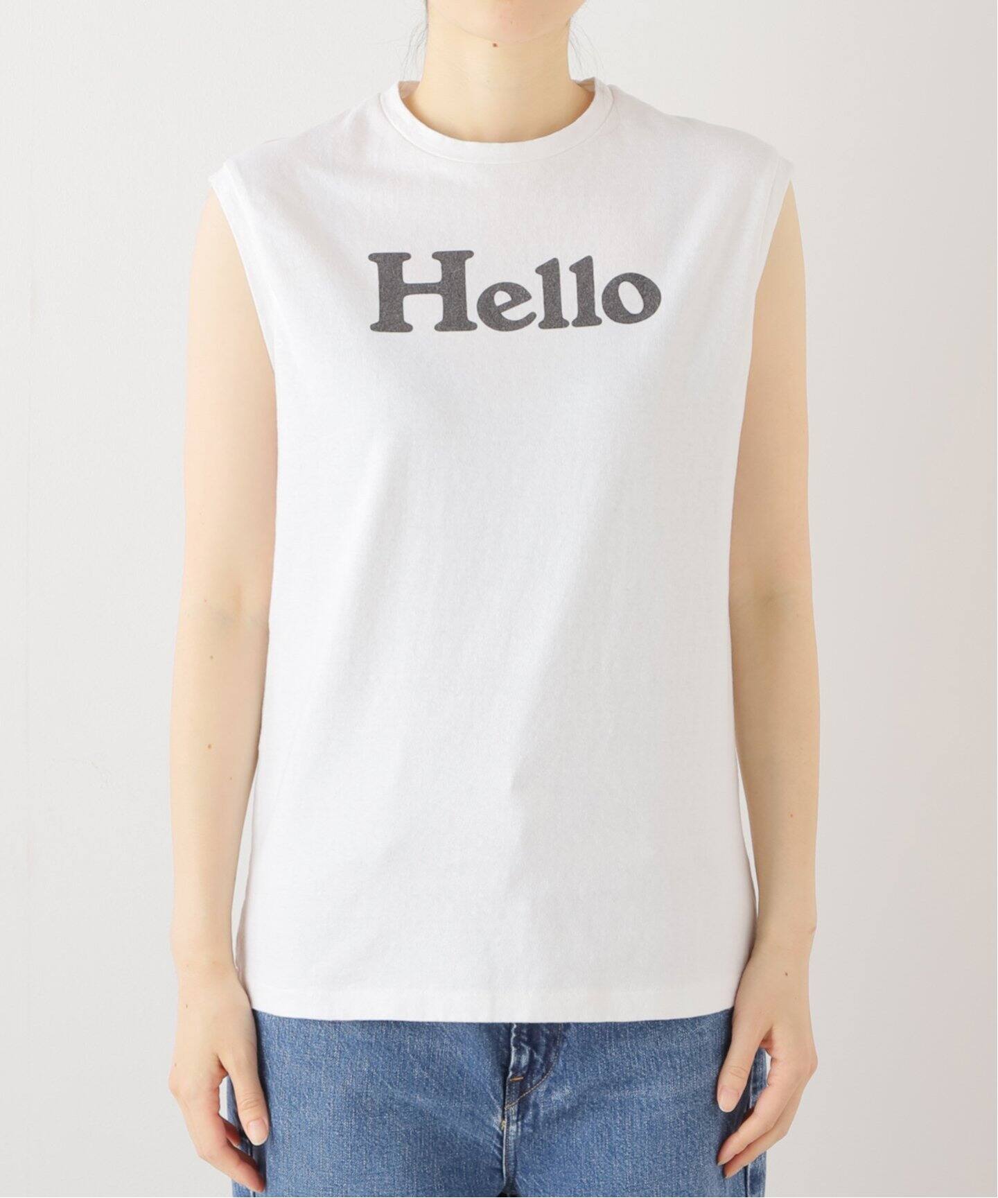 MADISON BLUE/マディソン ブルー】 HELLO NOSLEEVE TEE（Tシャツ  