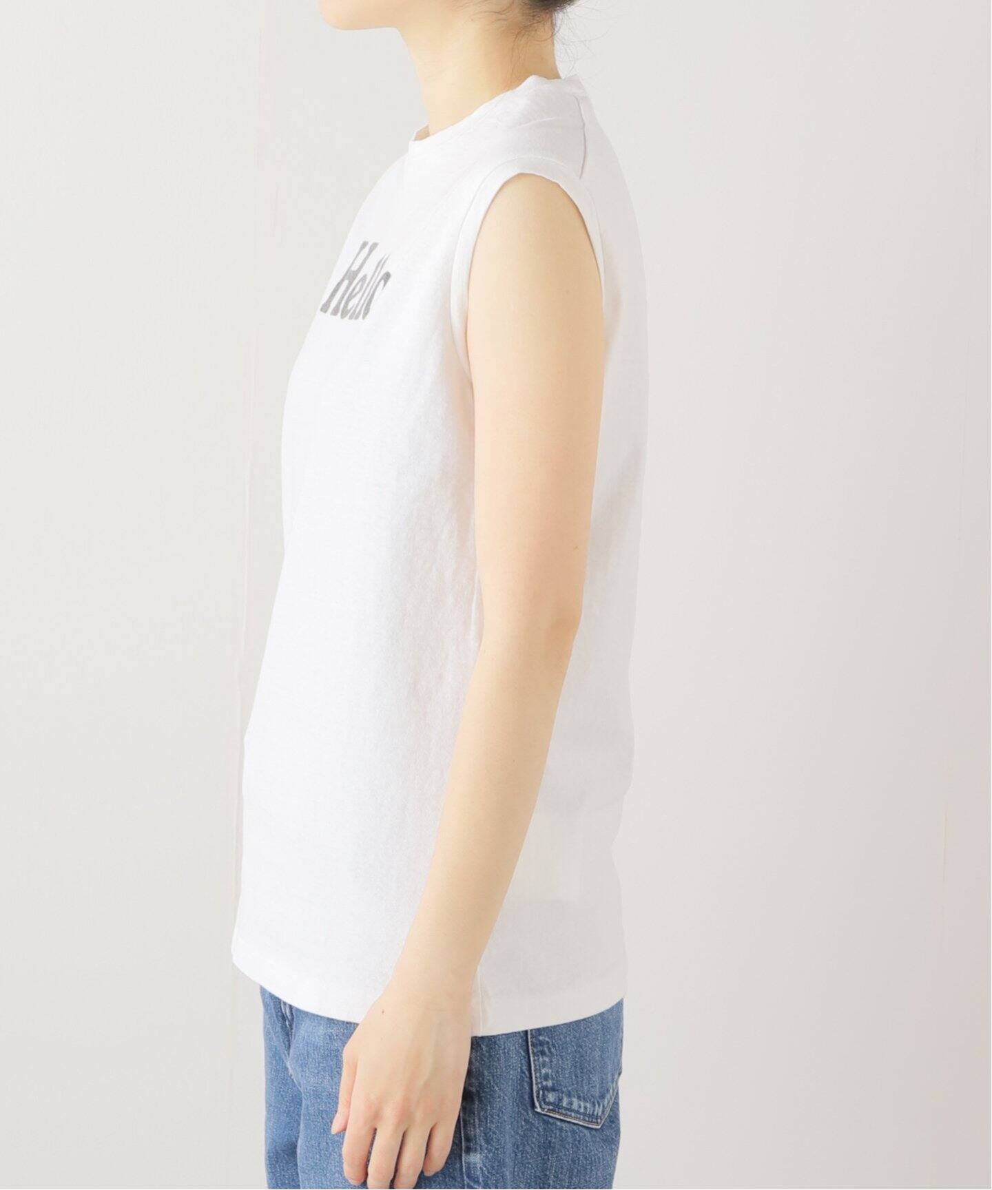 MADISON BLUE/マディソン ブルー】 HELLO NOSLEEVE TEE（Tシャツ 