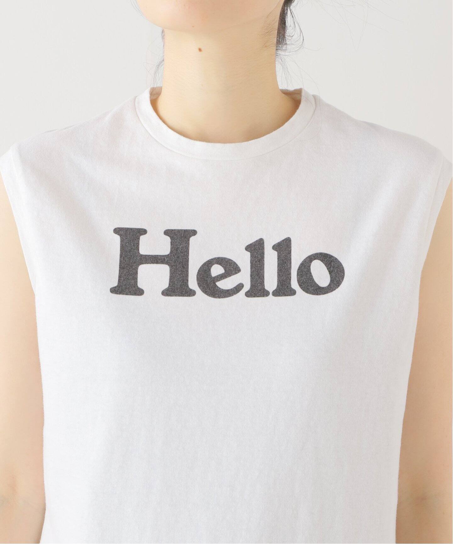 MADISON BLUE/マディソン ブルー】 HELLO NOSLEEVE TEE（Tシャツ 