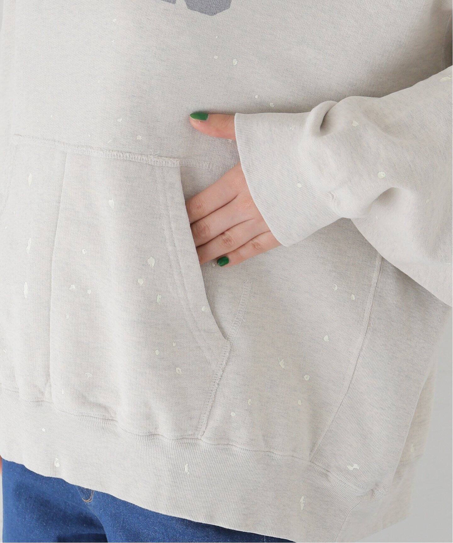 REMI RELIEF/レミ レミーフ】 PAINTED HOODIE(ILLINOIS)（パーカー  