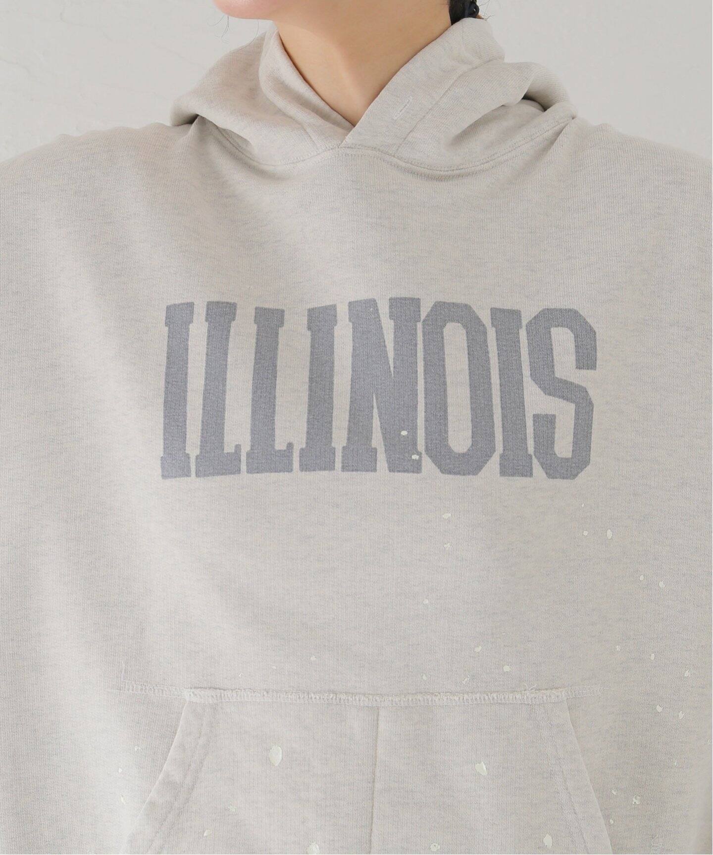 REMI RELIEF/レミ レミーフ】 PAINTED HOODIE(ILLINOIS)（パーカー  