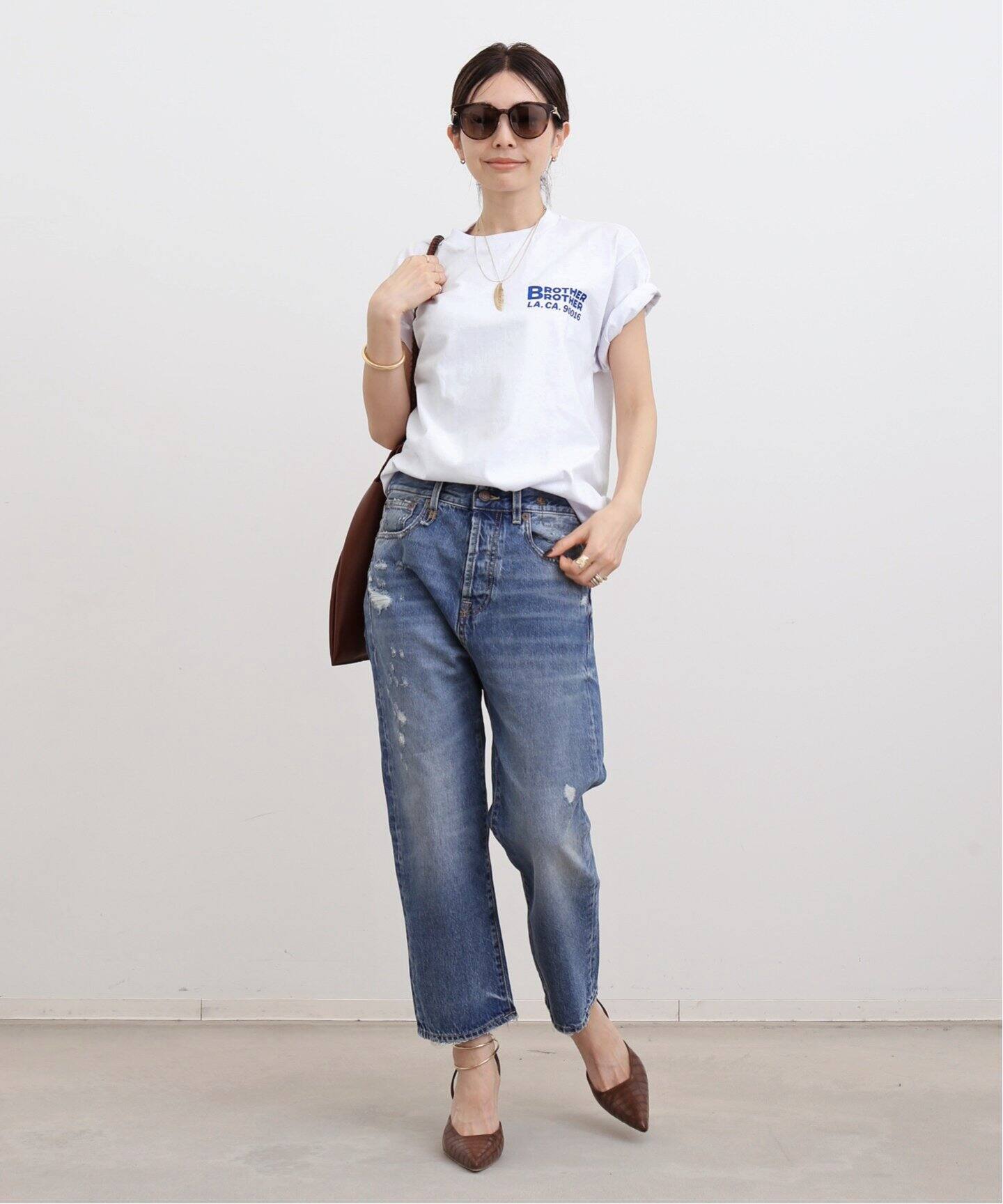 BROTHER BROTHER/ブラザー ブラザー】 S/S TEE（Tシャツ／カットソー 
