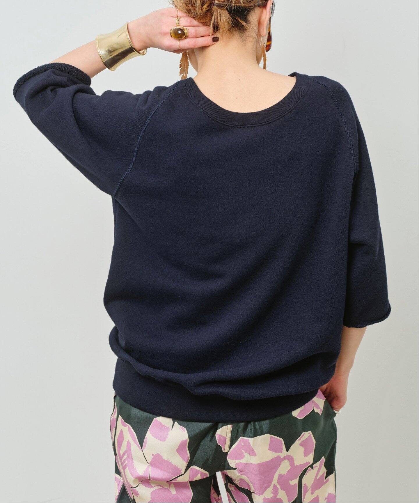 LOOPWHEELER/ループウィラー】 Half Sleeve Sweat（スウェット）｜L  