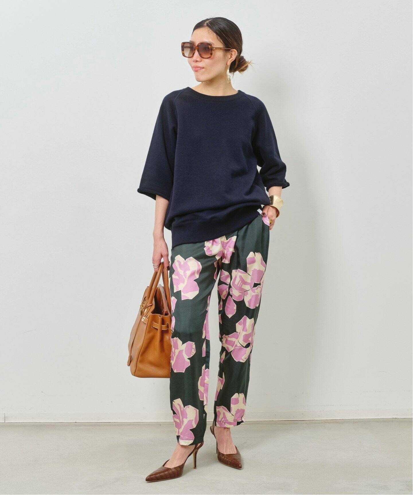 LOOPWHEELER/ループウィラー】 Half Sleeve Sweat（スウェット）｜L 