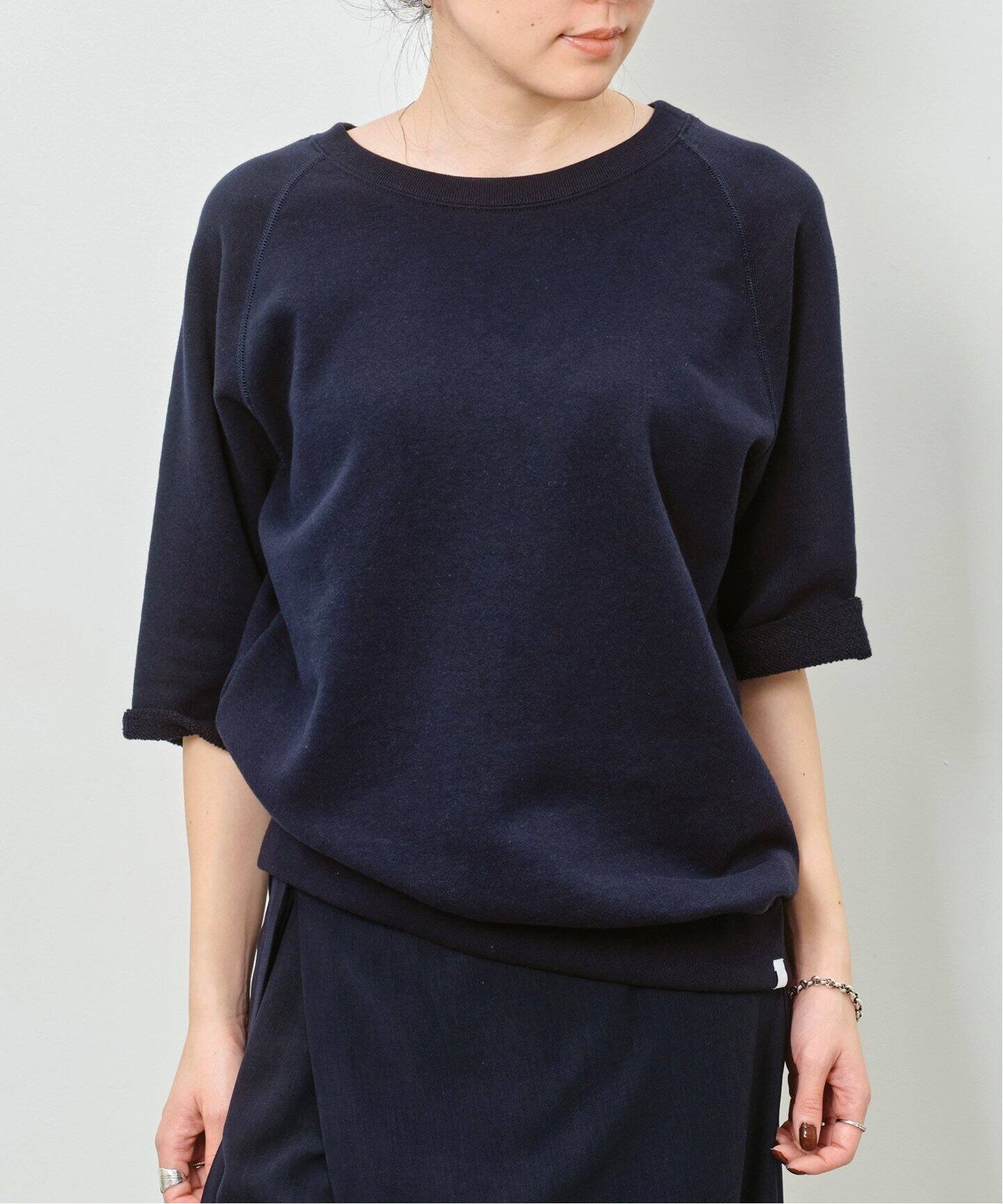 LOOPWHEELER/ループウィラー】 Half Sleeve Sweat（スウェット）｜L 