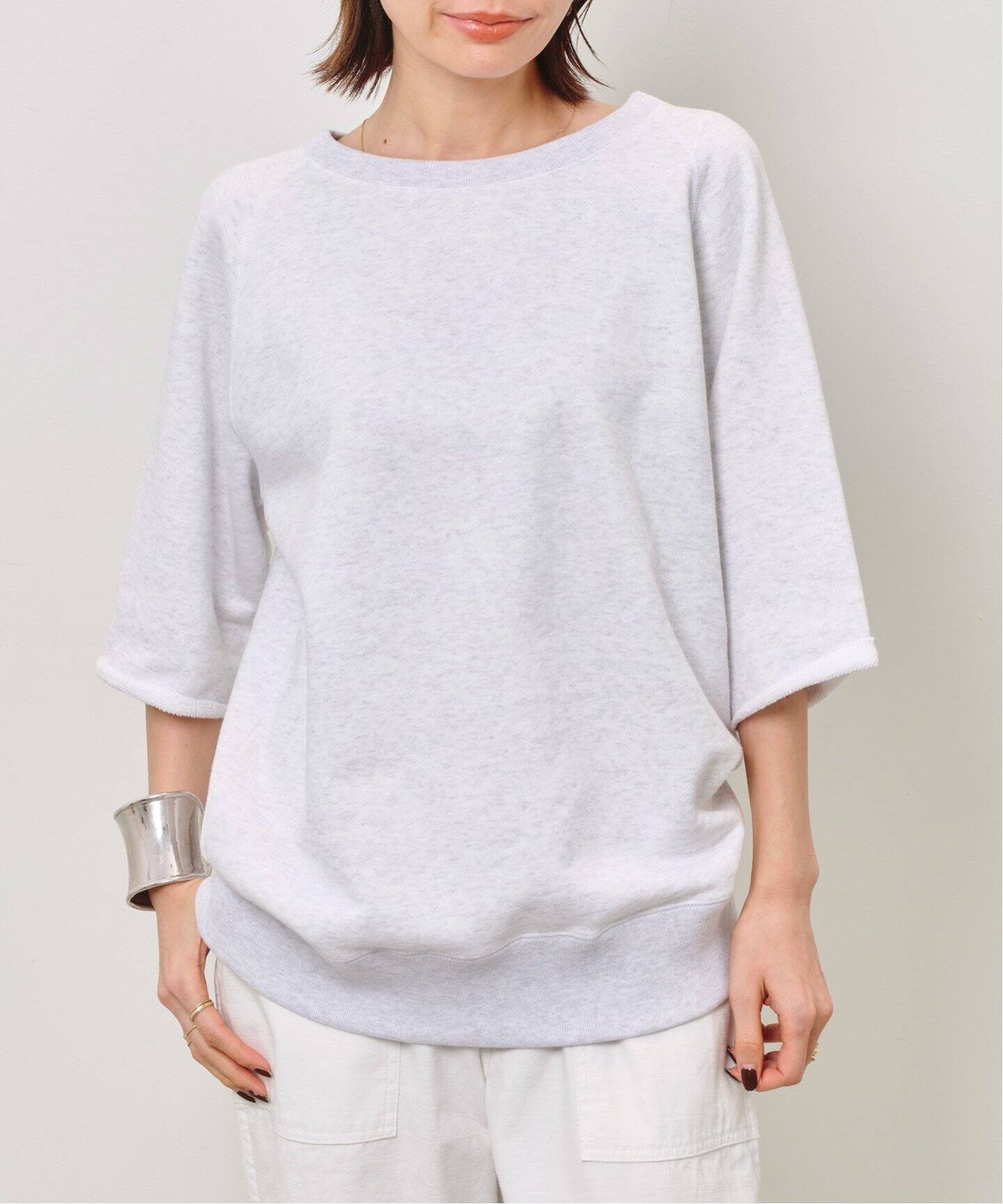 LOOPWHEELER/ループウィラー】 Half Sleeve Sweat（スウェット）｜L  