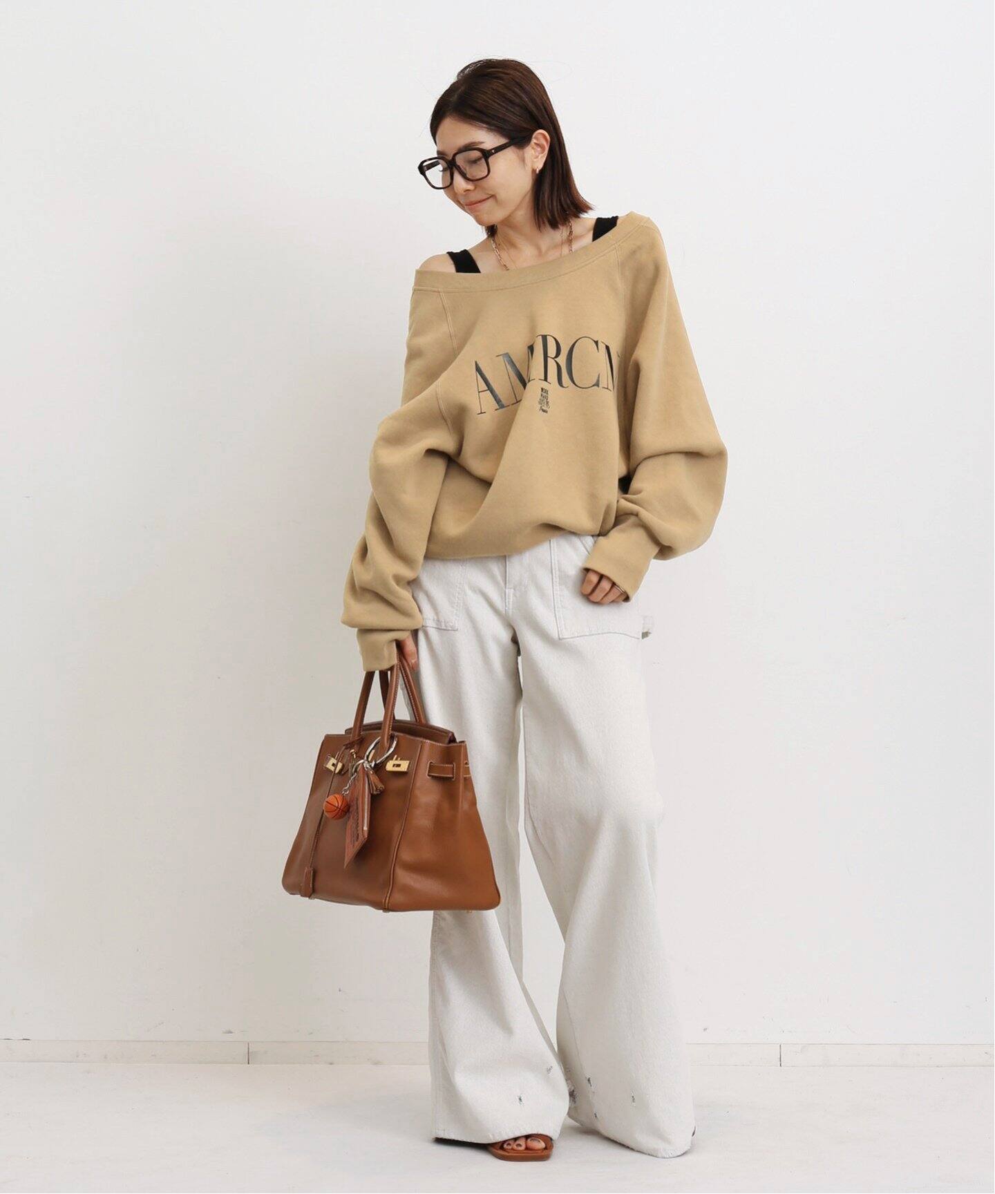 AMERICANA/アメリカーナ】 CREW NECK SWEAT（スウェット）｜L  