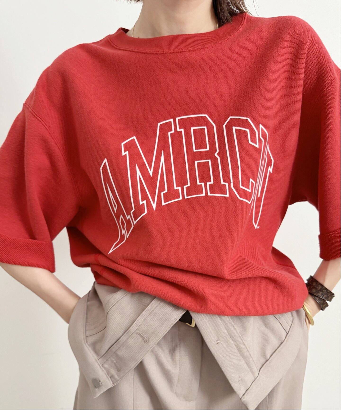 AMERICANA/アメリカーナ】 カットオフスウェット（Tシャツ／カットソー 