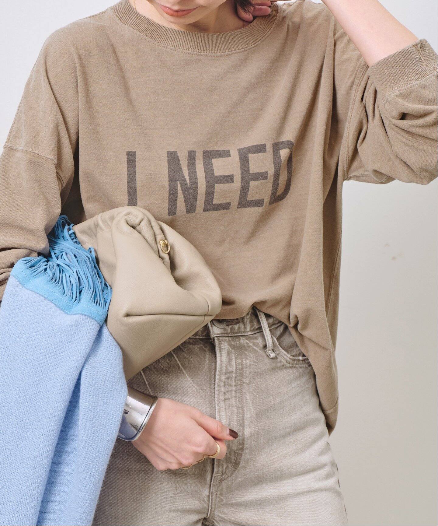 REMI RELIEF/レミレリーフ】 LONGSLEEVE T ”I NEED”（Tシャツ  