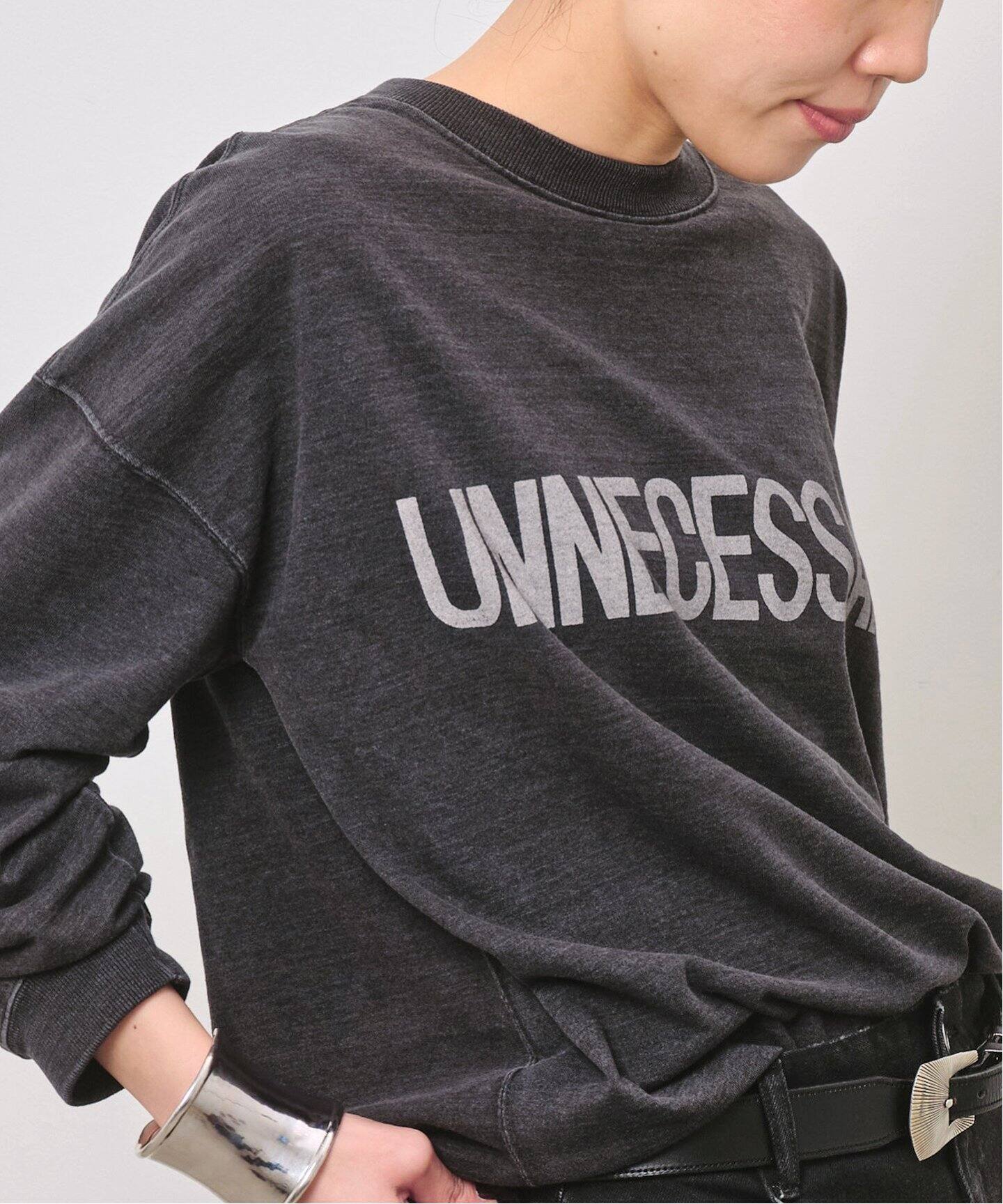 REMI RELIEF/レミレリーフ】 LONGSLEEVE T ”UNNECESSARY”（Tシャツ  
