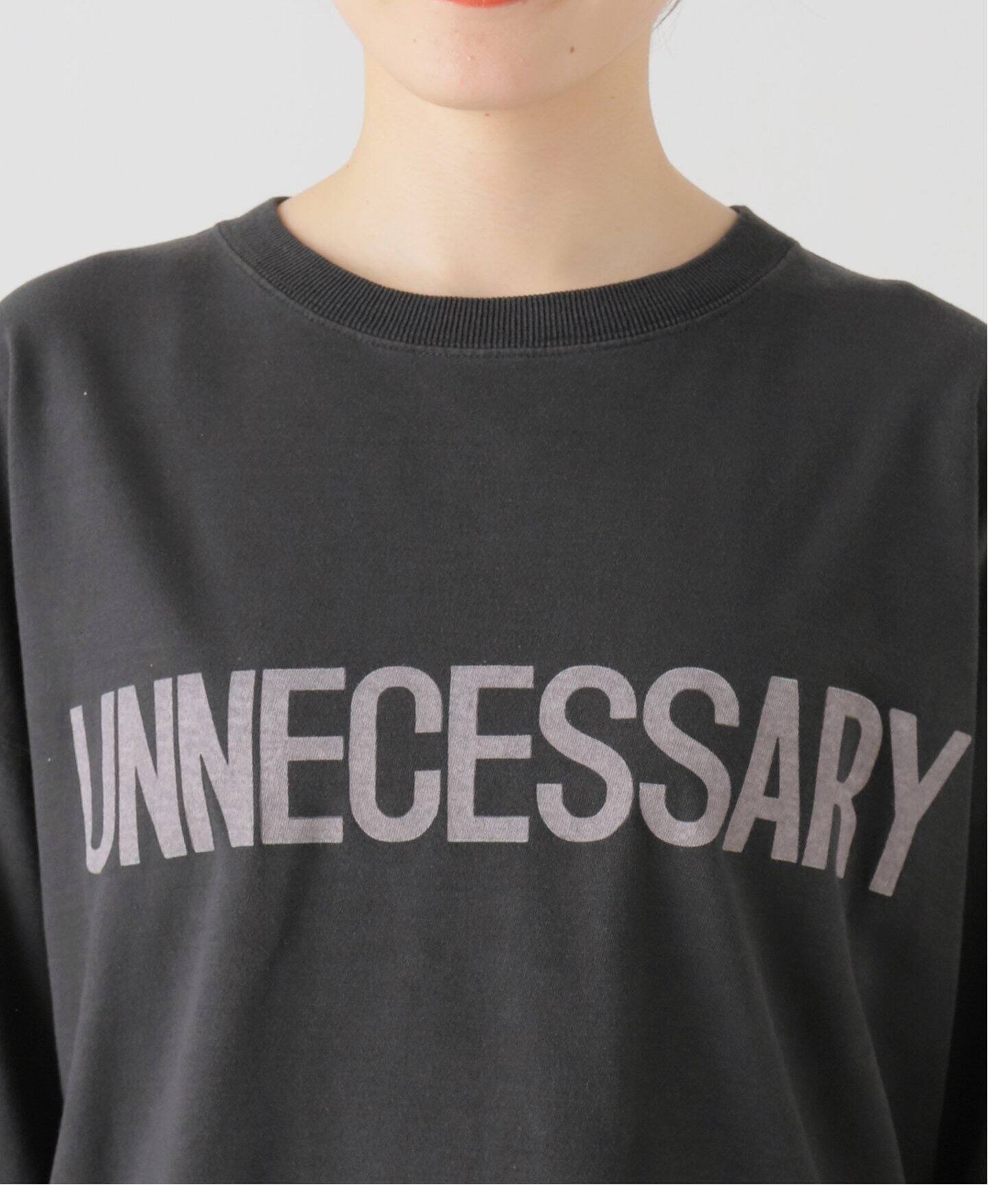 REMI RELIEF/レミレリーフ】 LONGSLEEVE T ”UNNECESSARY”（Tシャツ  