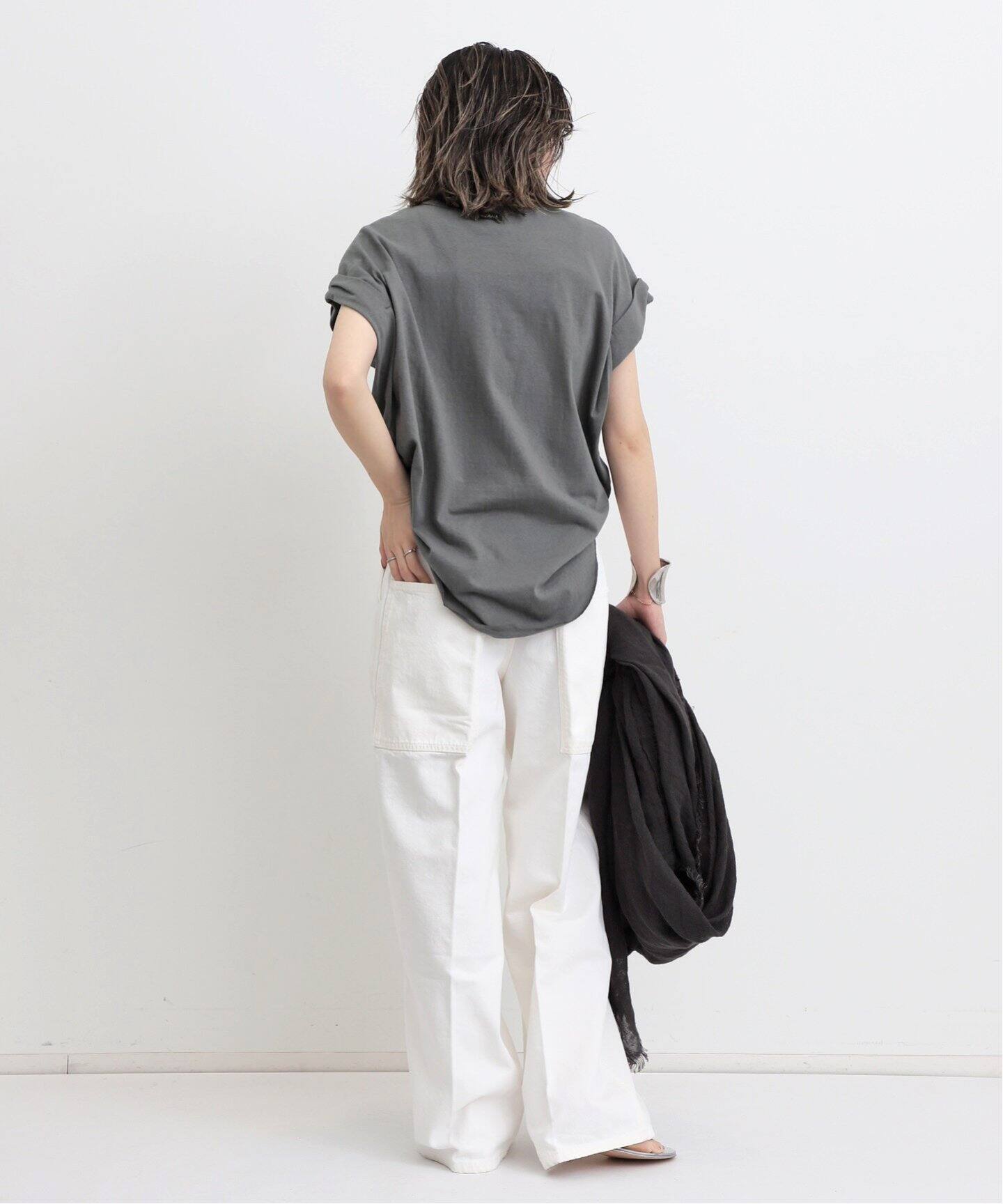 AMERICANA/アメリカーナ】 T-SHIRT（Tシャツ／カットソー）｜L  