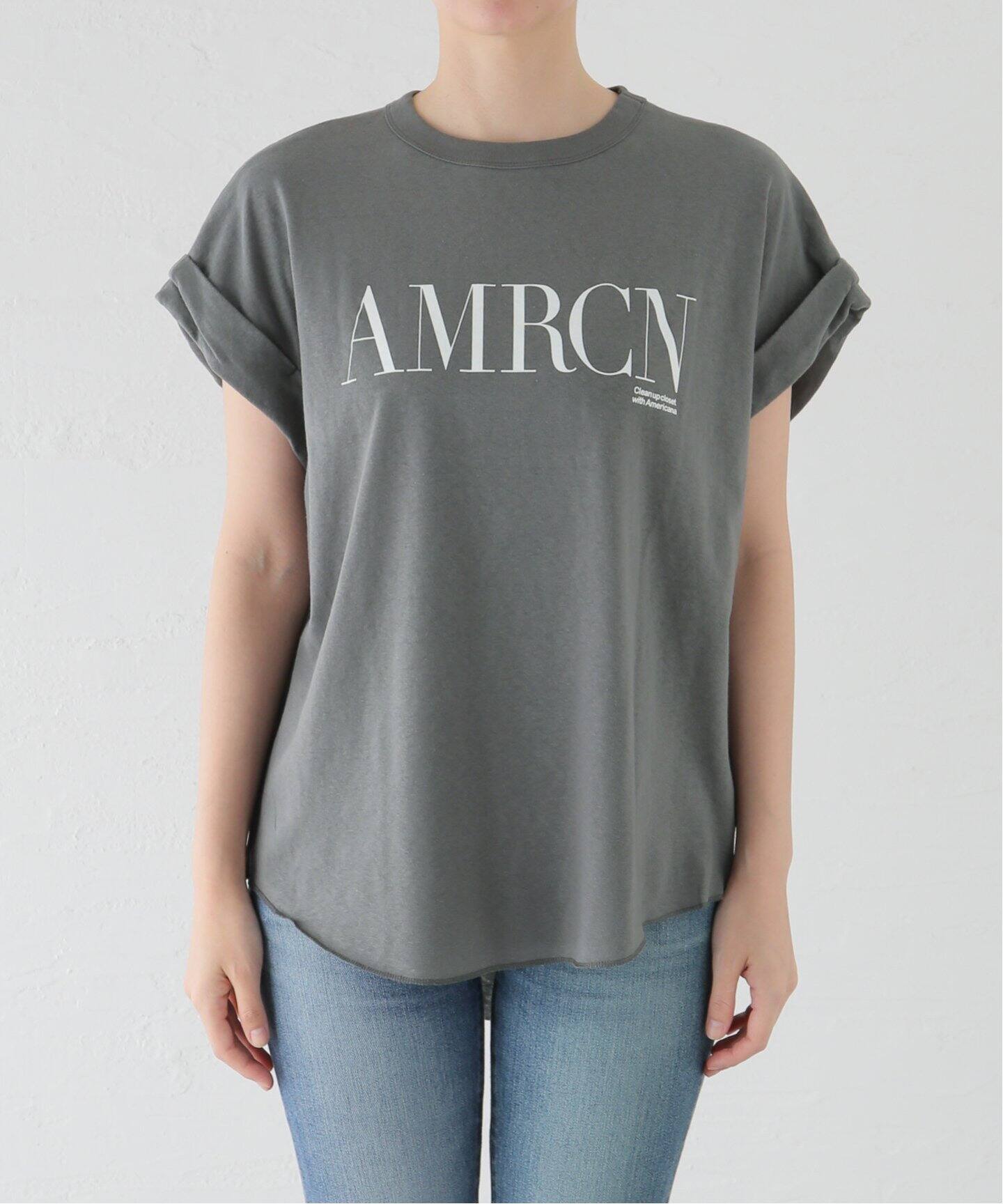 AMERICANA/アメリカーナ】 T-SHIRT（Tシャツ／カットソー）｜L  